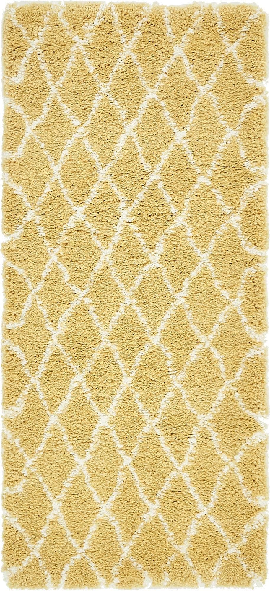 Myflair Möbel & Accessoires Hochflor-Läufer »Temara Shag Lagerräumung«, rechteckig, 51 mm Höhe, Teppich-Läufer, gewebt, Rauten Design, weich & kuschelig