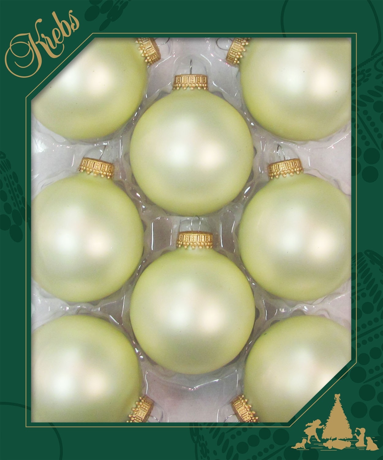 Krebs Glas Lauscha Weihnachtsbaumkugel »CBK70222, Weihnachtsdeko, Christbaumschmuck, Christbaumkugeln Glas«, (Set, 8 St.)