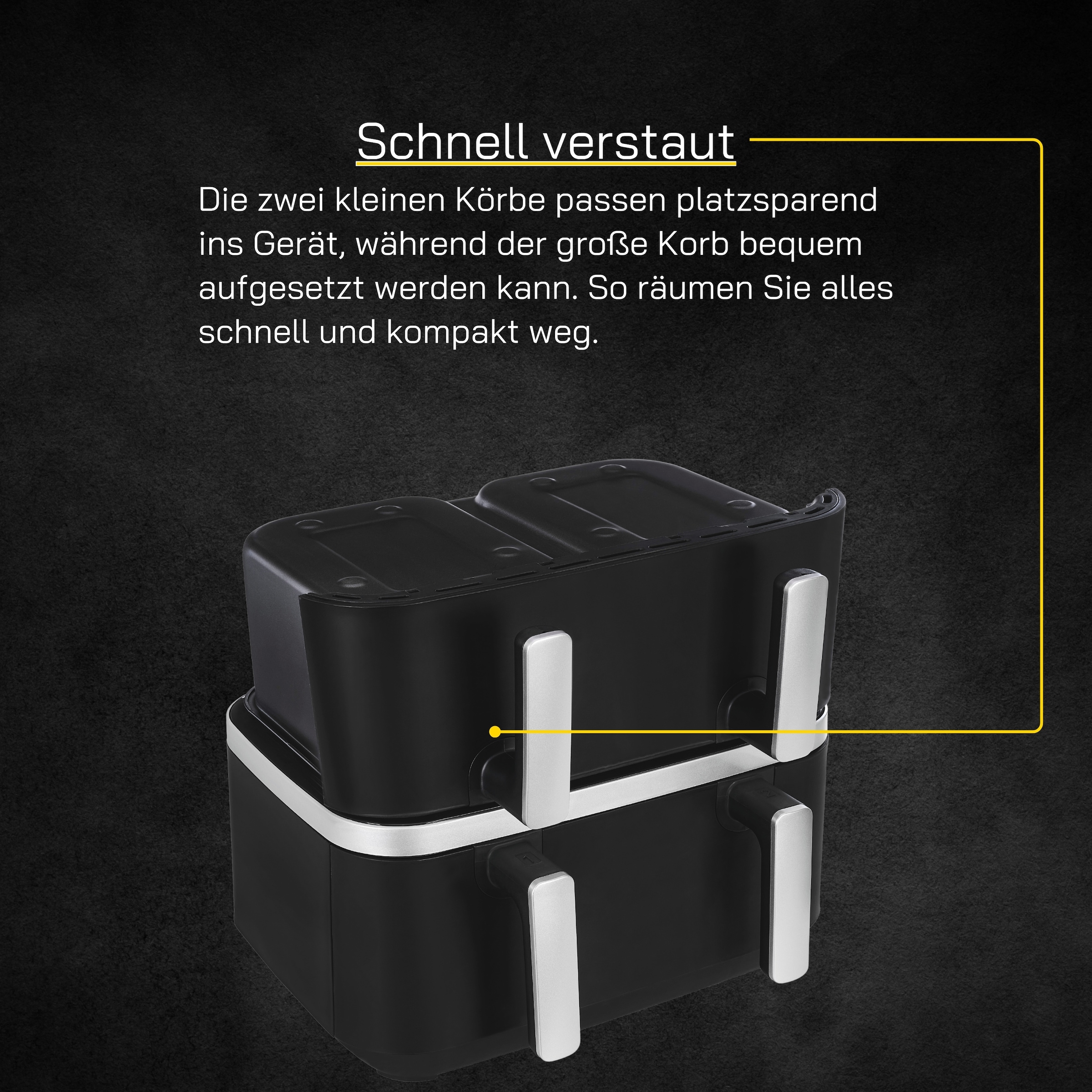 Gutfels Fritteuse »AIRFRY 5010« 2600 W 8,5 L  ·  2x 4,2 L