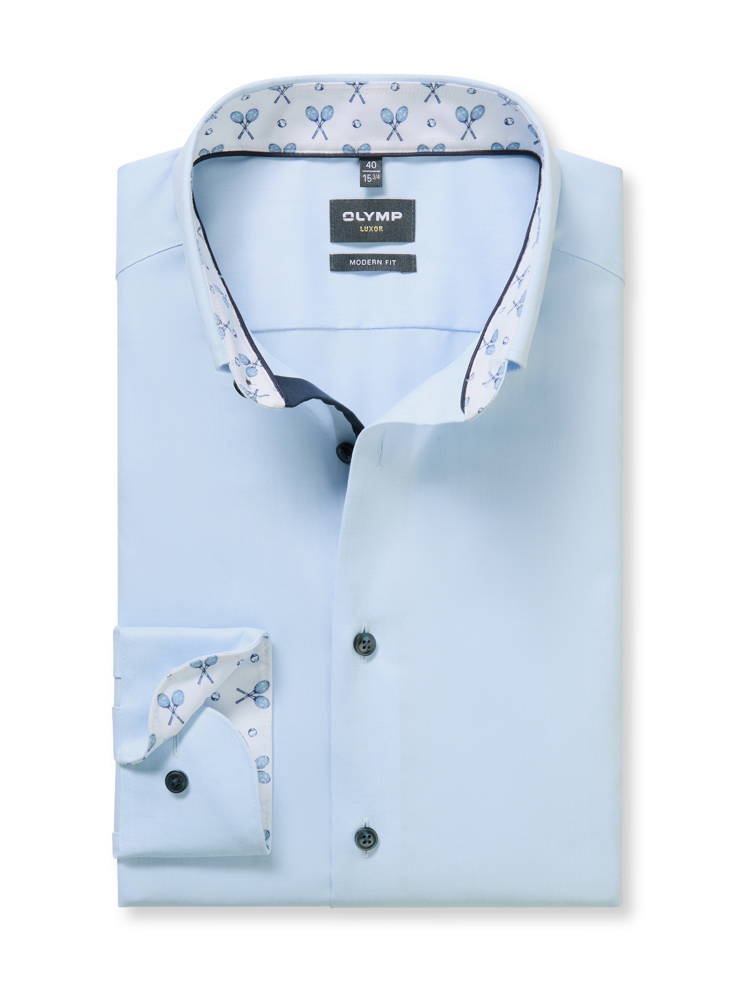 OLYMP Langarmhemd »Luxor« modern fit, Button-down-Kragen, Businesshemd