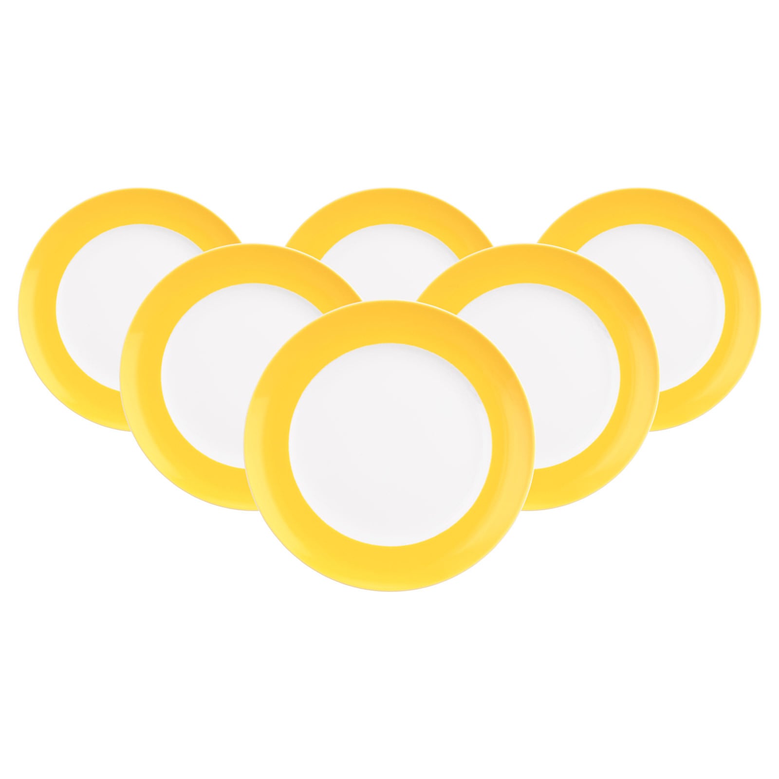 Seltmann Weiden Frühstücksteller »Frühstücksteller Liberty Pure Colors ø 22,5 cm 6er Set« Spülmaschinenfest, Mikrowellensicher, Ofenfest