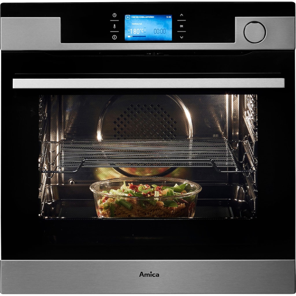 Amica Dampfbackofen »EBSX 949 600 E«, EBSX 949 600 E, mit 3-fach-Teleskopauszug, Steam Clean, Simple Steam