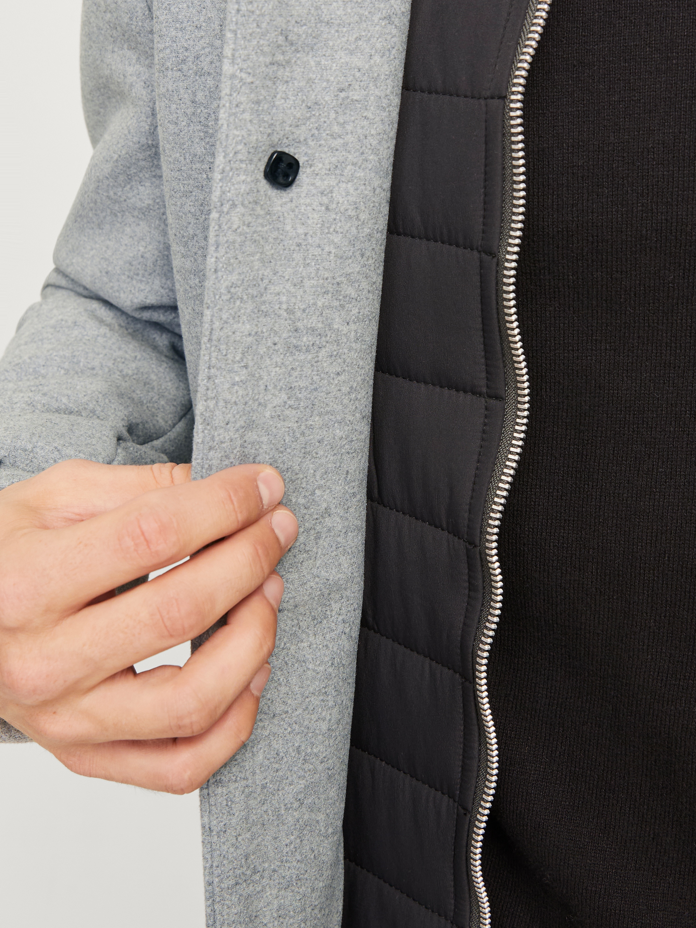 Jack & Jones Wolljacke »JJEHARRISON WOOL JACKET SN« Materialmix, regular fit