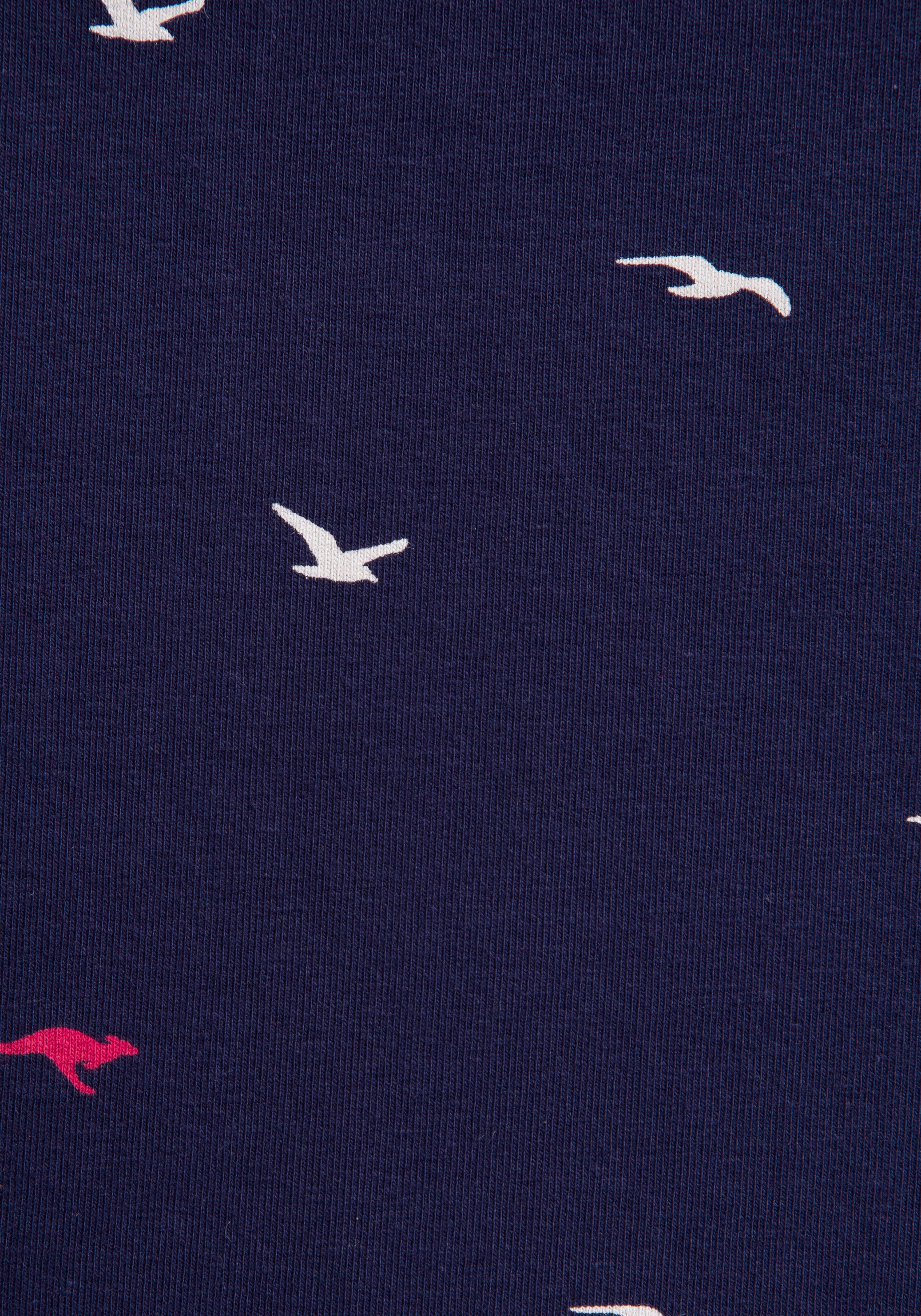 KangaROOS Minirock, mit Minimal-Print von Vögeln oder süßen Herzen