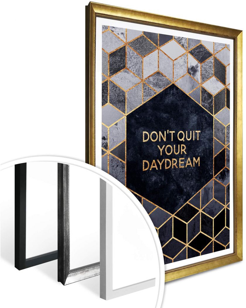 kaufen (1 Raten Quit Daydream«, St.) »Don´t Poster Schriftzug, auf Wall-Art