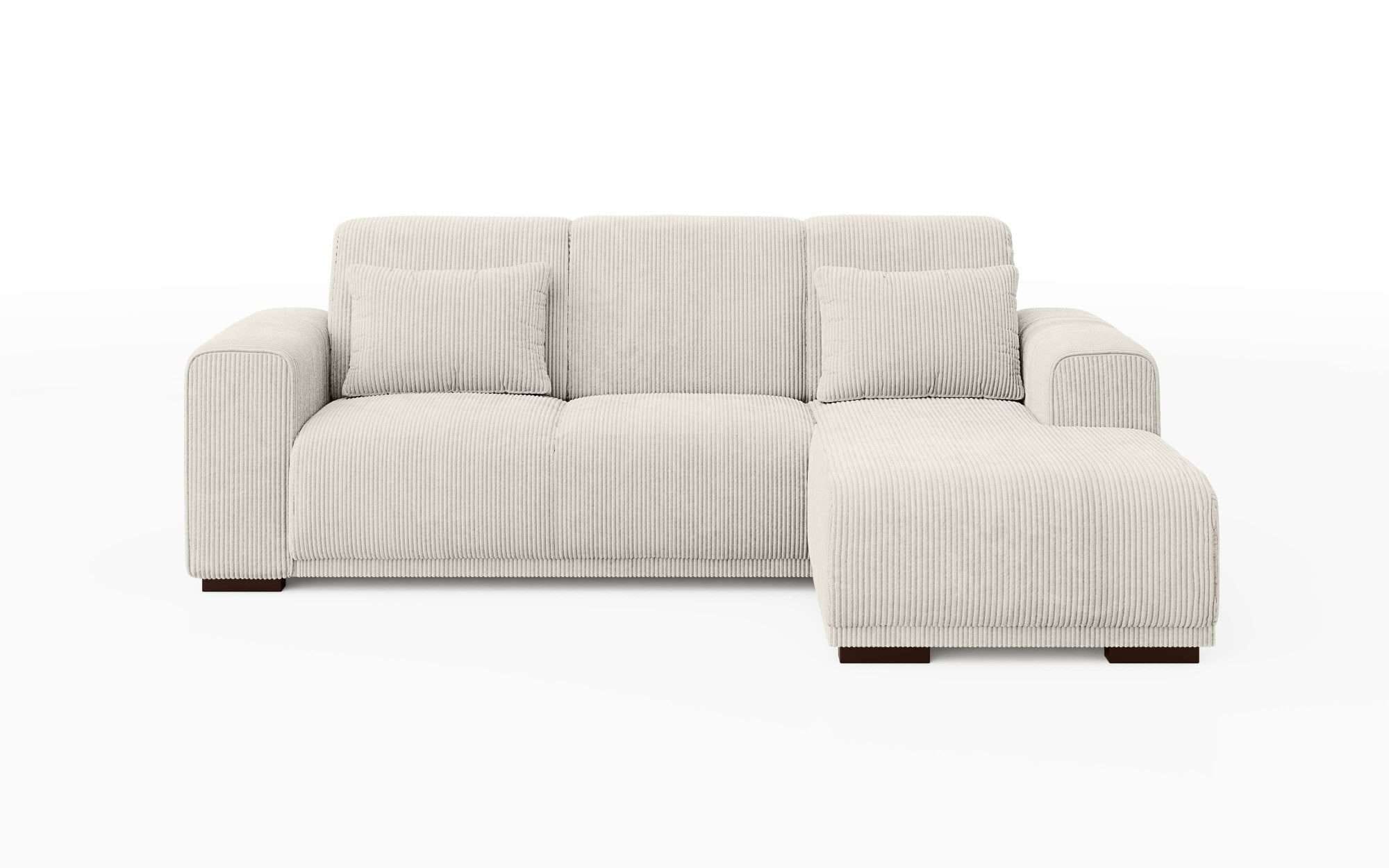 Home affaire Ecksofa »BORNHOLM L-Form mit Recamiere, Maße B/T/H: 234/162/85 cm«, Recamiere links oder rechts bestellbar, Wellenfederung, inkl. 2 Kissen