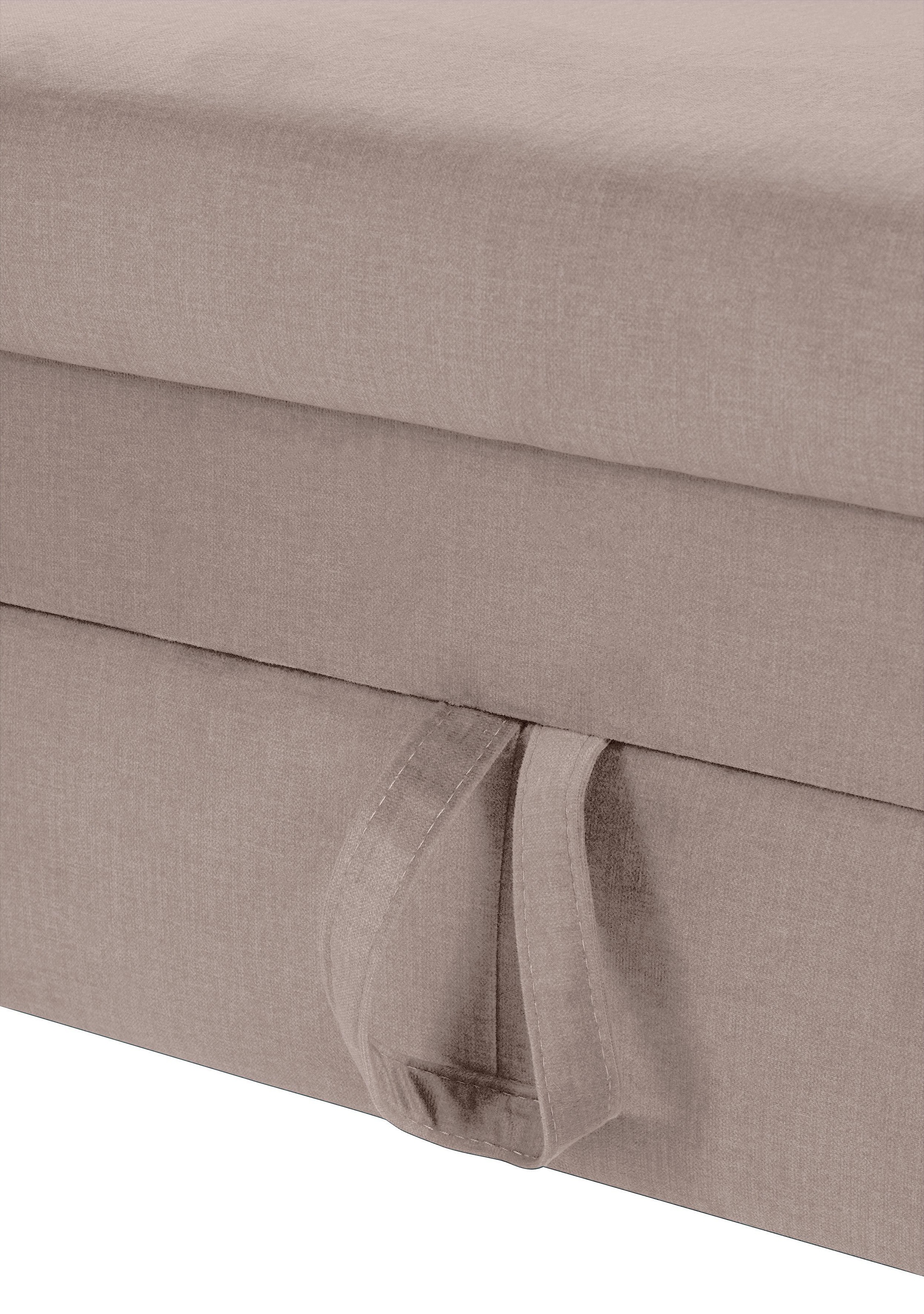 COTTA Polstergarnitur »Morven L-Form«, (Set), Set bestehend aus: Ecksofa mit Kopfteilverstellung & Hocker