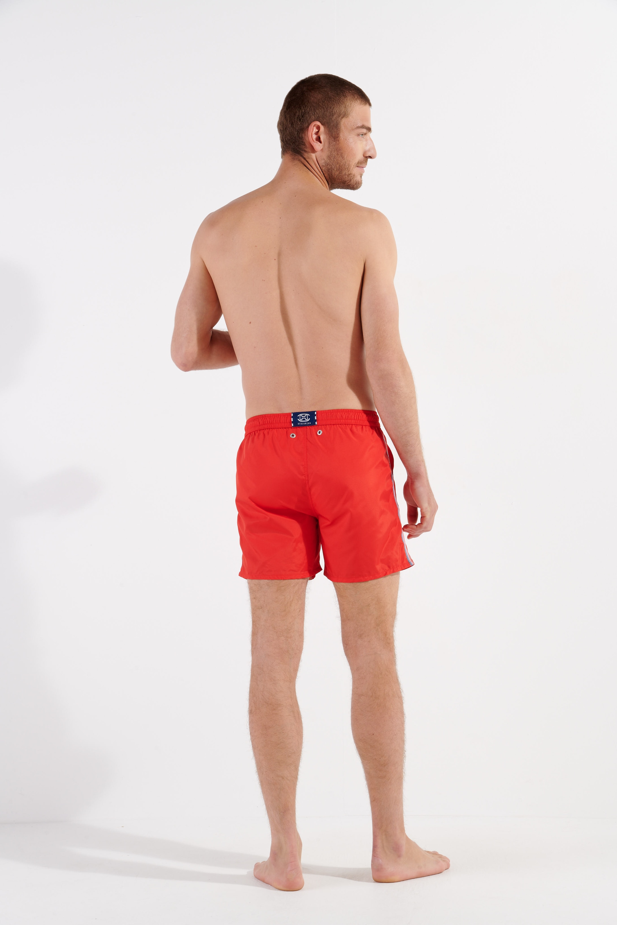 Hom Badeshorts »Nautical cup« schnelltrocknend, elastischer Bund, mit Kordel, Seitenstreifen