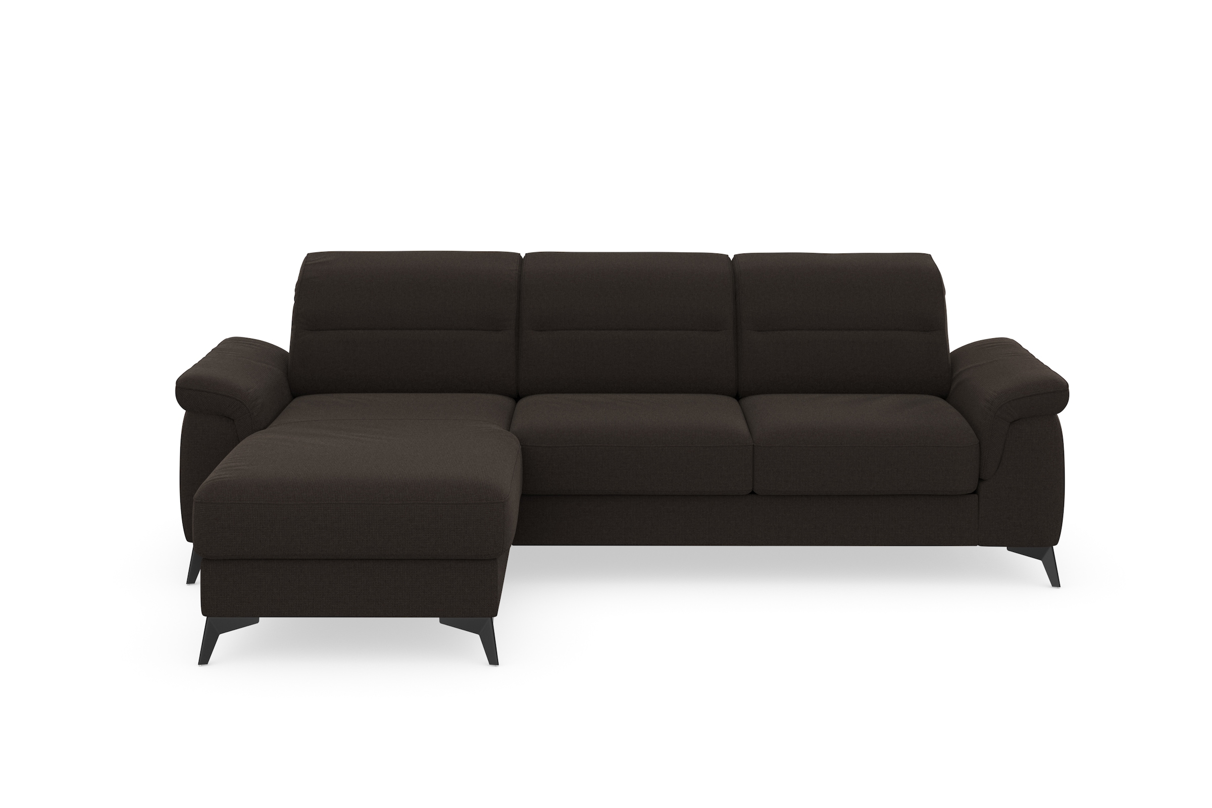 sit&more Ecksofa »Sinatra L-Form«, mit Recamiere, optional mit Kopfteilverstellung und Armteilfunktion