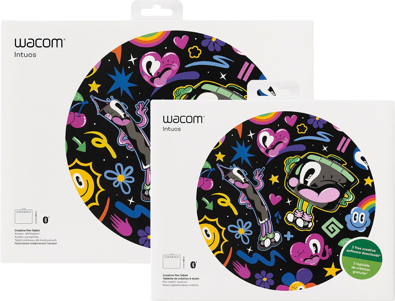 Wacom Grafiktablett »Intuos S Bluetooth Black«,)