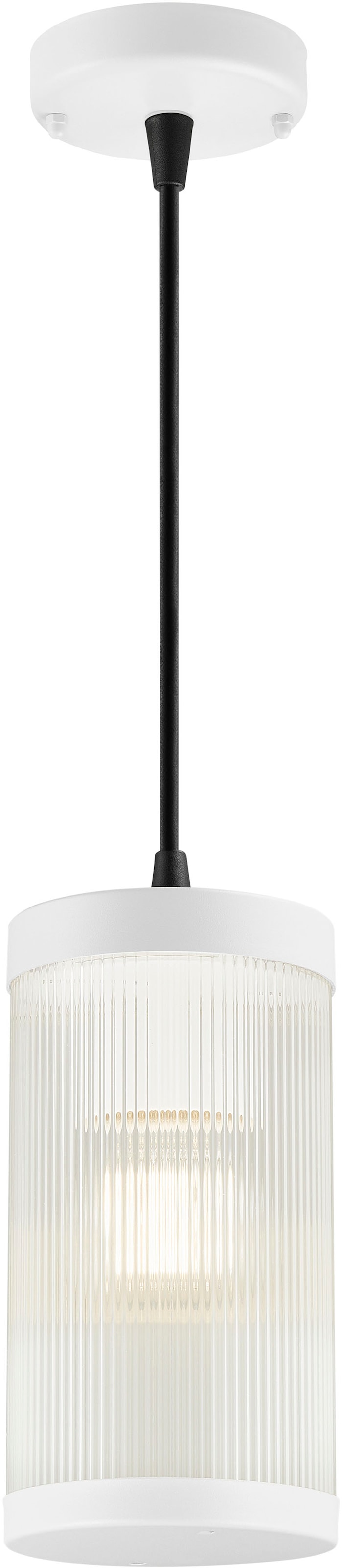Nordlux Pendelleuchte »Coupar«, robustes, pulverbeschichtetes Metall, Gerippter Diffusor erzeugt ein angenehmes Licht, für Leuchtmittel E27