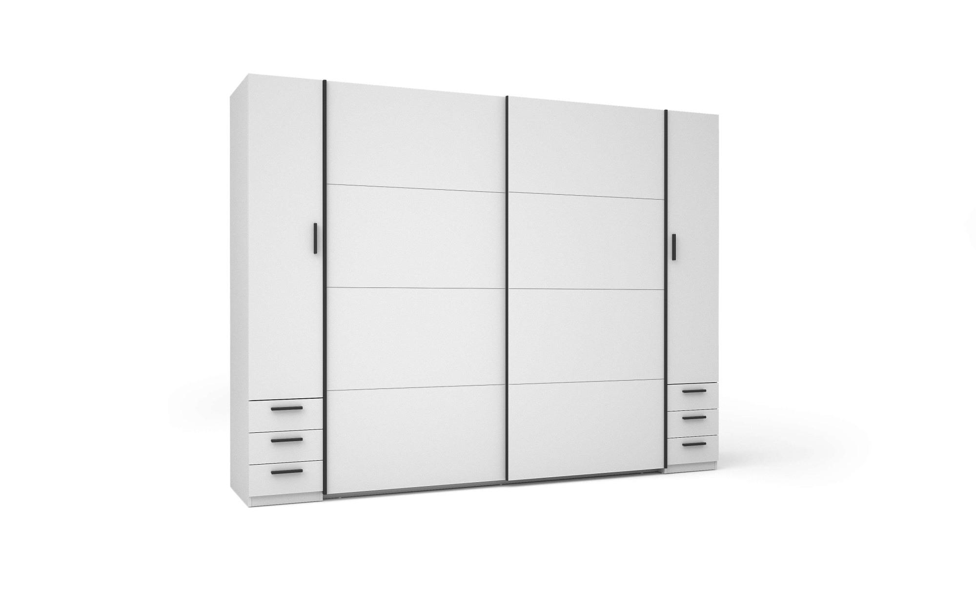 INOSIGN Kleiderschrank »Antioch, FSC-zertifiziert, mit Dreh-UND Schiebetüren«, (B/T/H 270/61,4/207cm, inklusive Einlegeböden und Kleiderstangen), mit oder ohne Spiegel und Schubladen - YOUR Choice