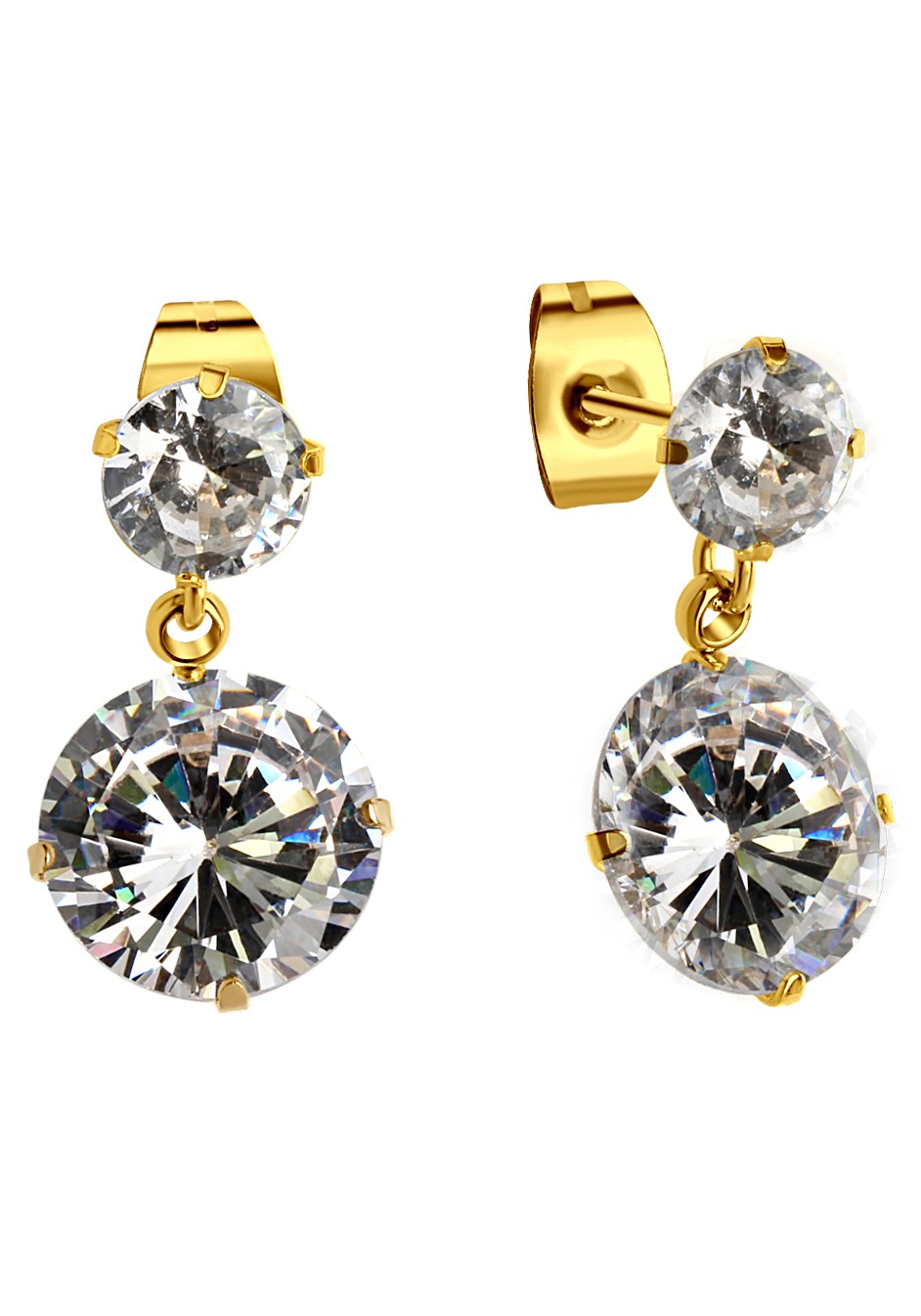 Firetti Paar Ohrstecker "Schmuck Geschenk Ohrschmuck glitzernd" mit Zirkonia (synth.)