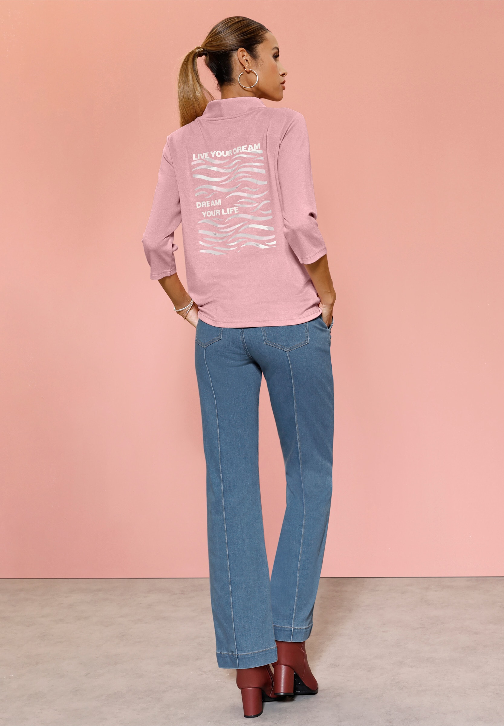 creation L Bootcut-Jeans »Jeans Bootcut-Jeans mit Biesen«