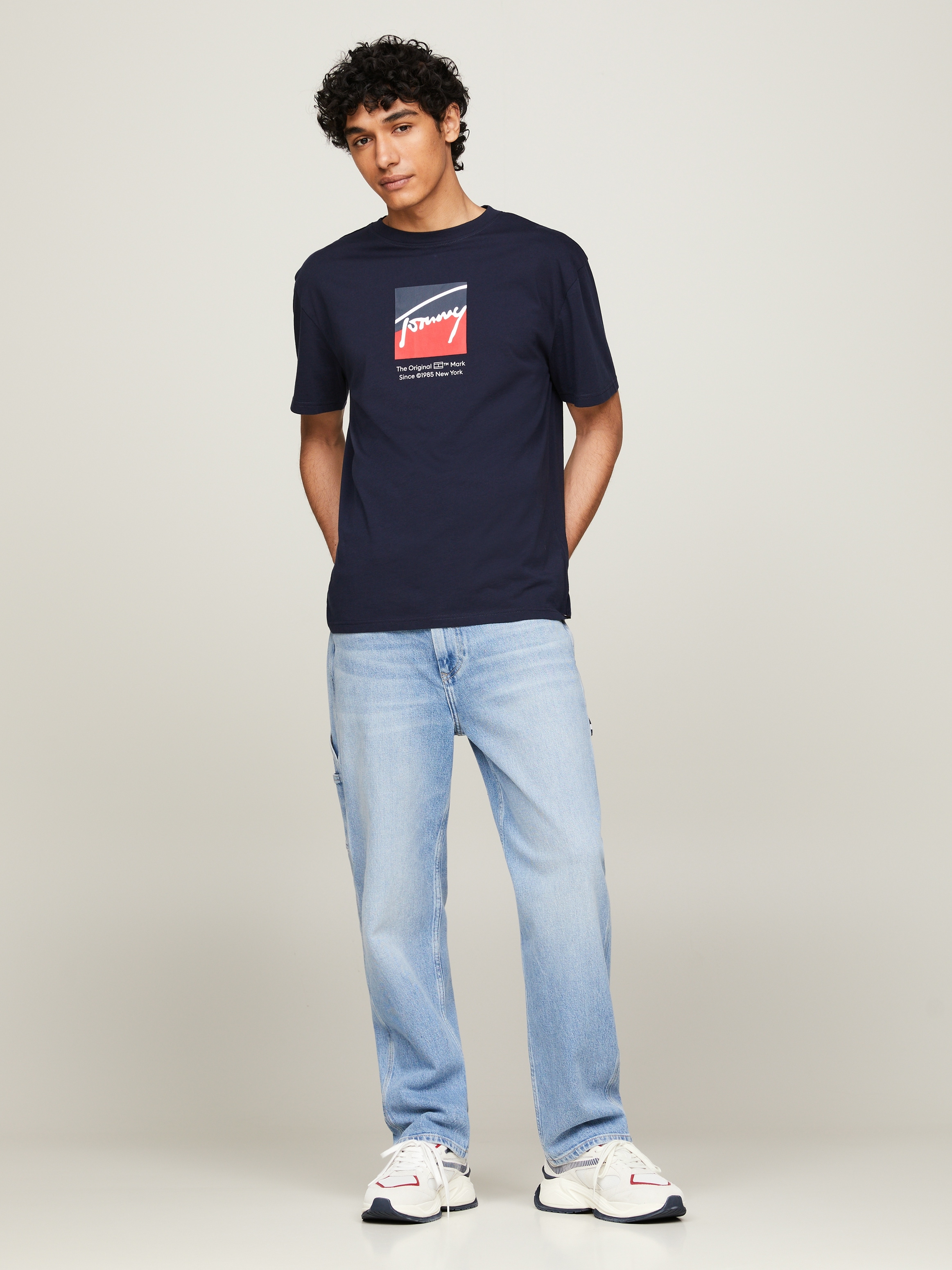 Tommy Jeans T-Shirt »TJM REG RWB DNA TEE«, mit Logoprint