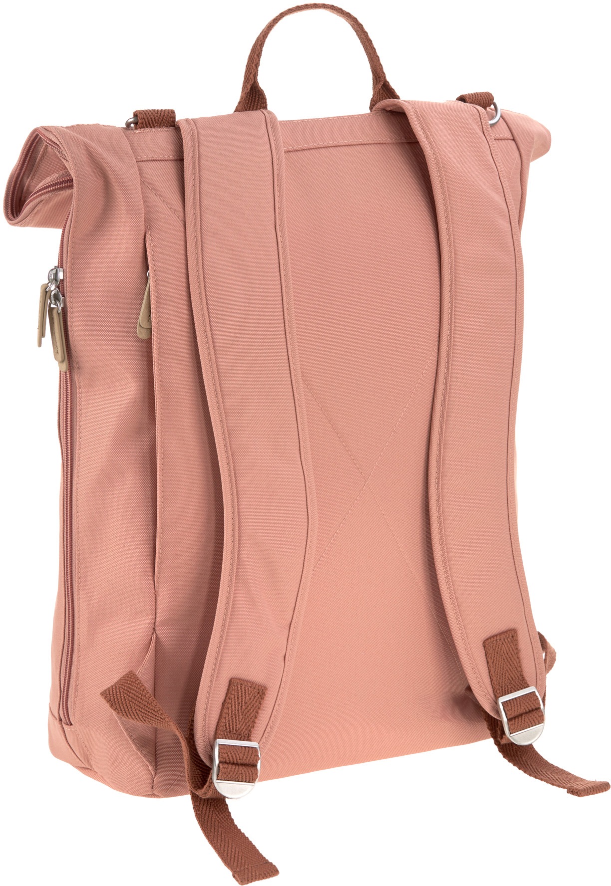 LÄSSIG Wickelrucksack »Green Label, Rolltop, cinnamon«, PETA-approved vegan; zum Teil aus recyceltem Material