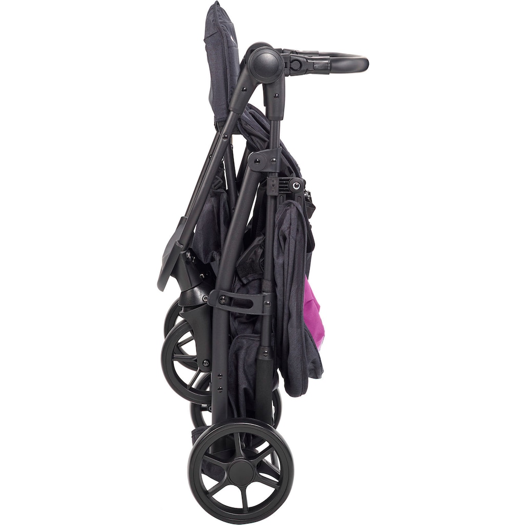 BabyGo Kombi-Kinderwagen »Style - 3in1, schwarz/lila«
