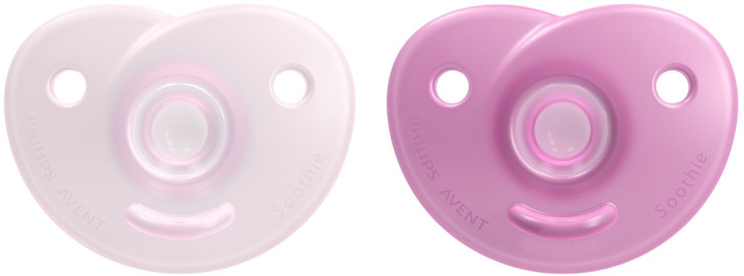 Philips AVENT Schnuller »SCF099«, (2 St.), kiefergerecht geformter Sauger aus Silikon, inkl. Sterilisationsbox