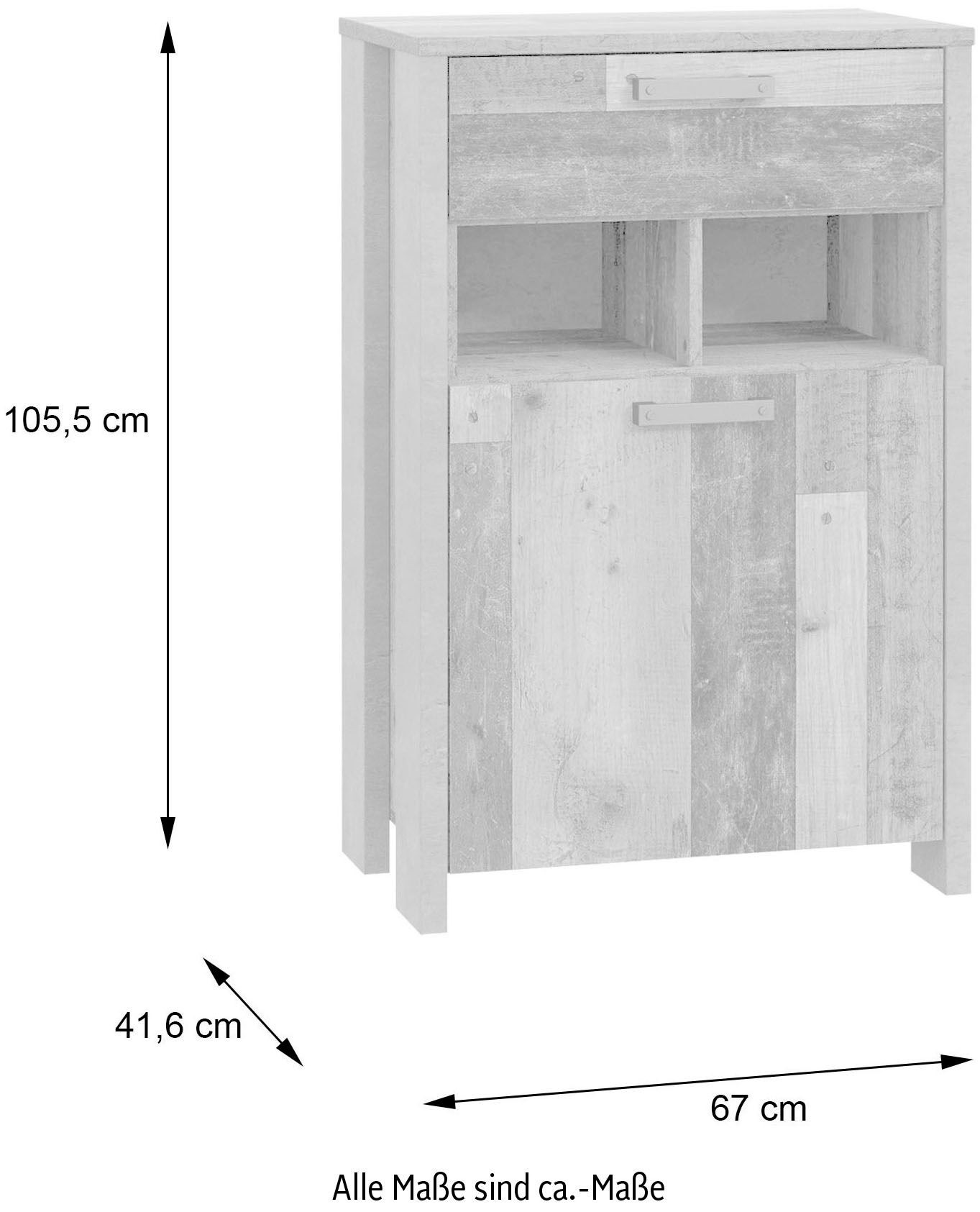 FORTE Schuhschrank »Clif«, Breite ca. 67 cm