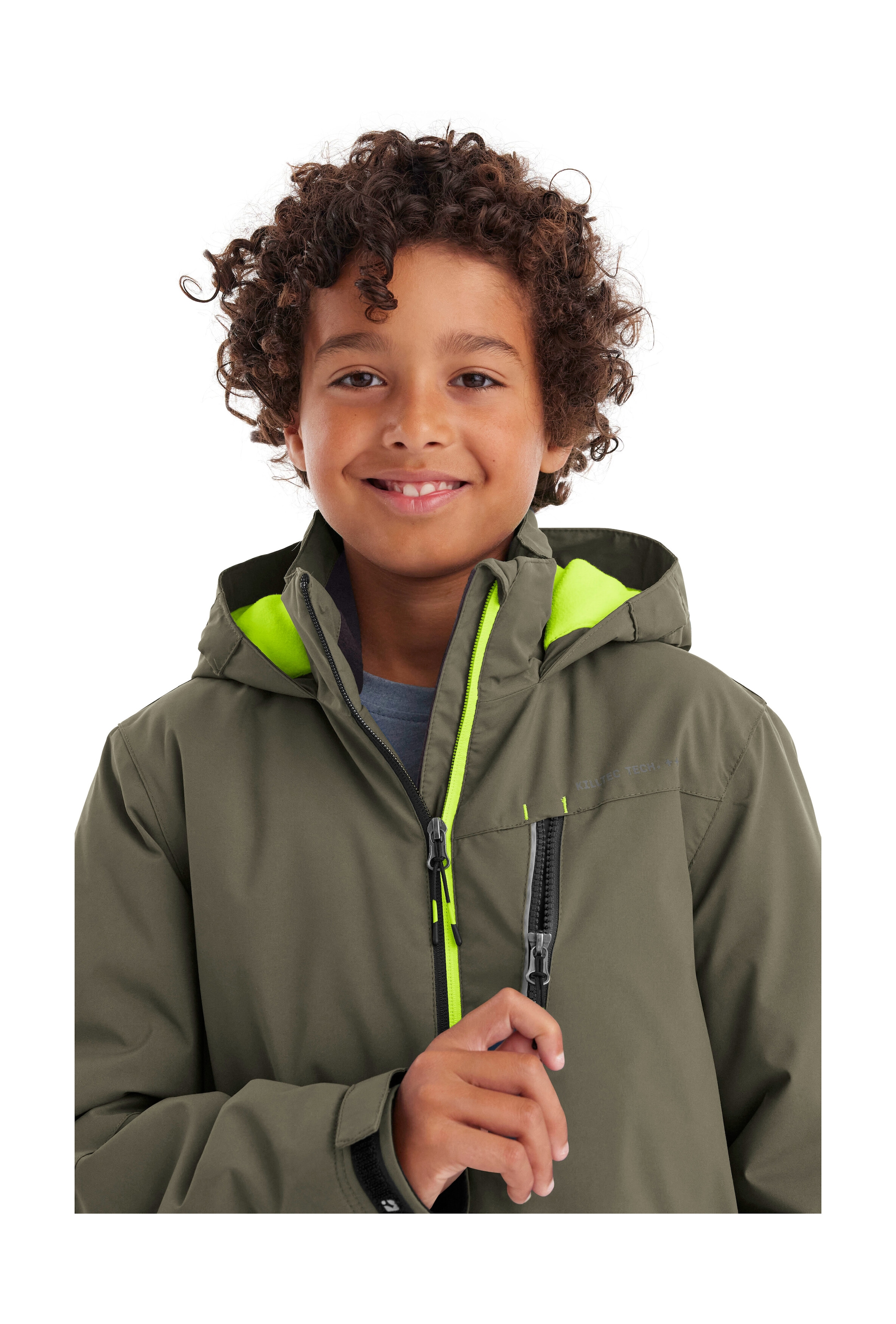 Killtec Outdoorjacke »KOW 159 BYS JCKT«, Wasser- und winddichte Kids Winterjacke mit Fleece-Futter