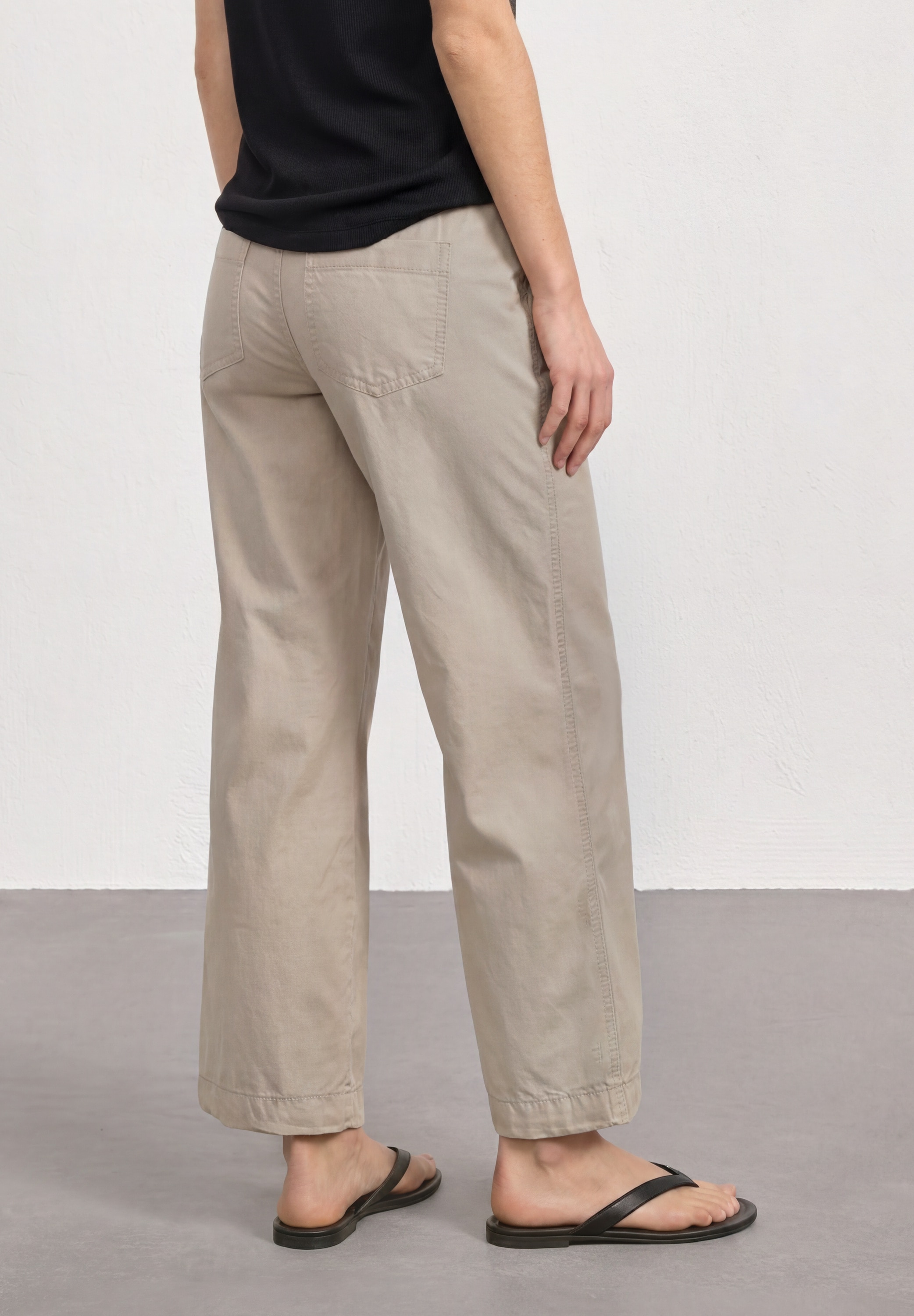 STREET ONE Stoffhose  in Washed-Optik