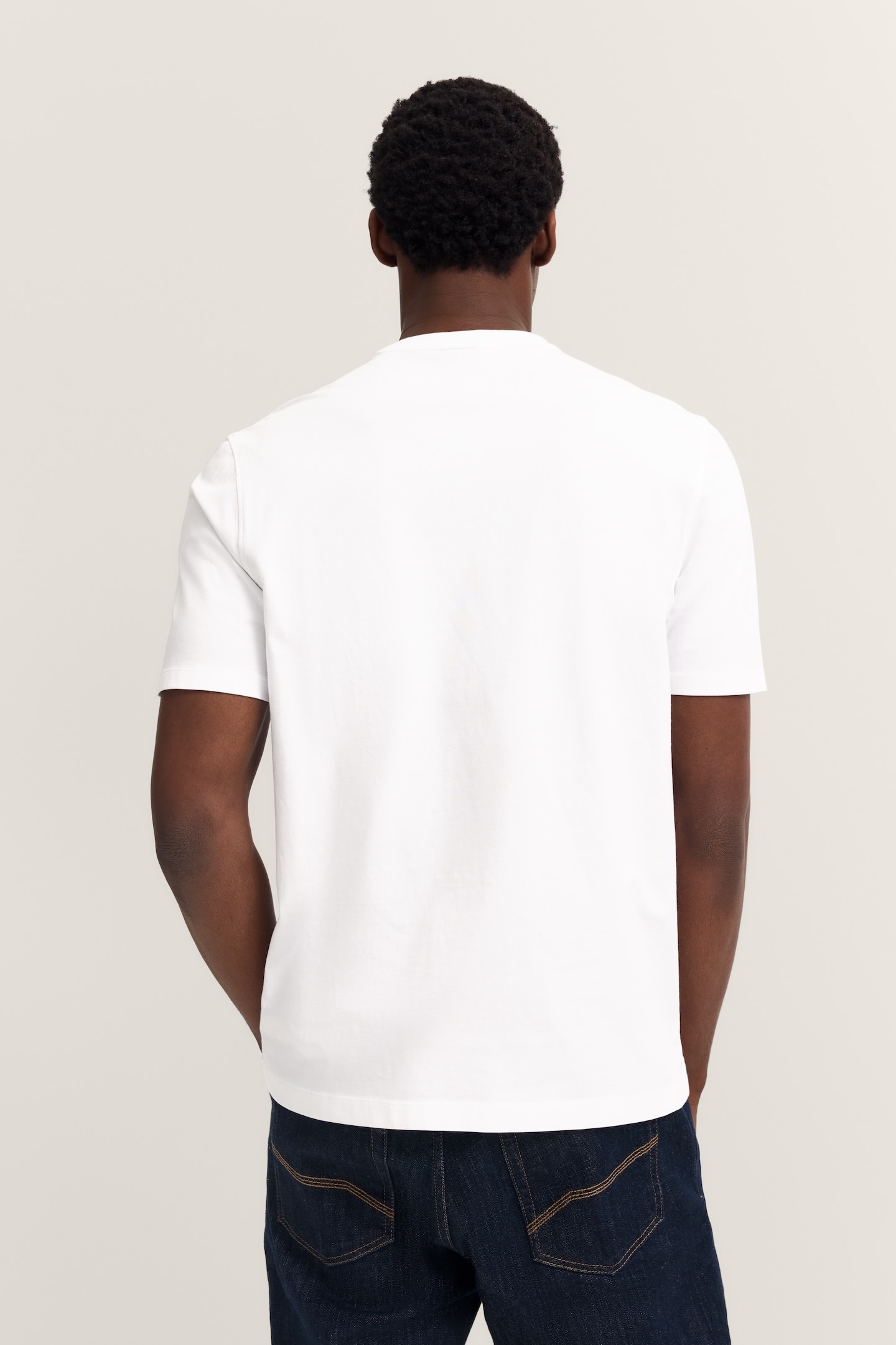 bugatti T-Shirt »Basic Essential« aus reiner Baumwolle