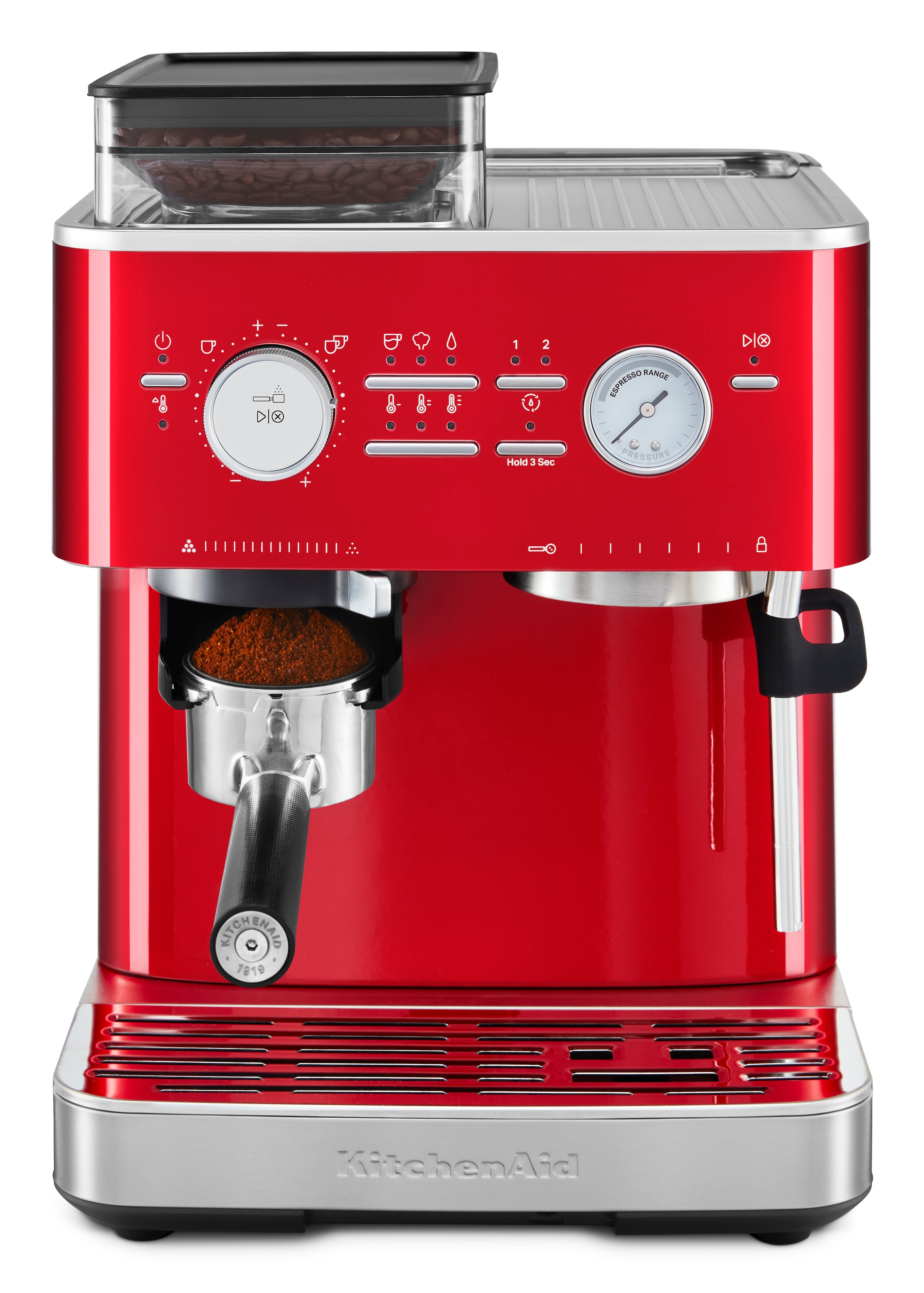 KitchenAid Espressomaschine »5KES6551EBK«, Siebträger mit Mühle