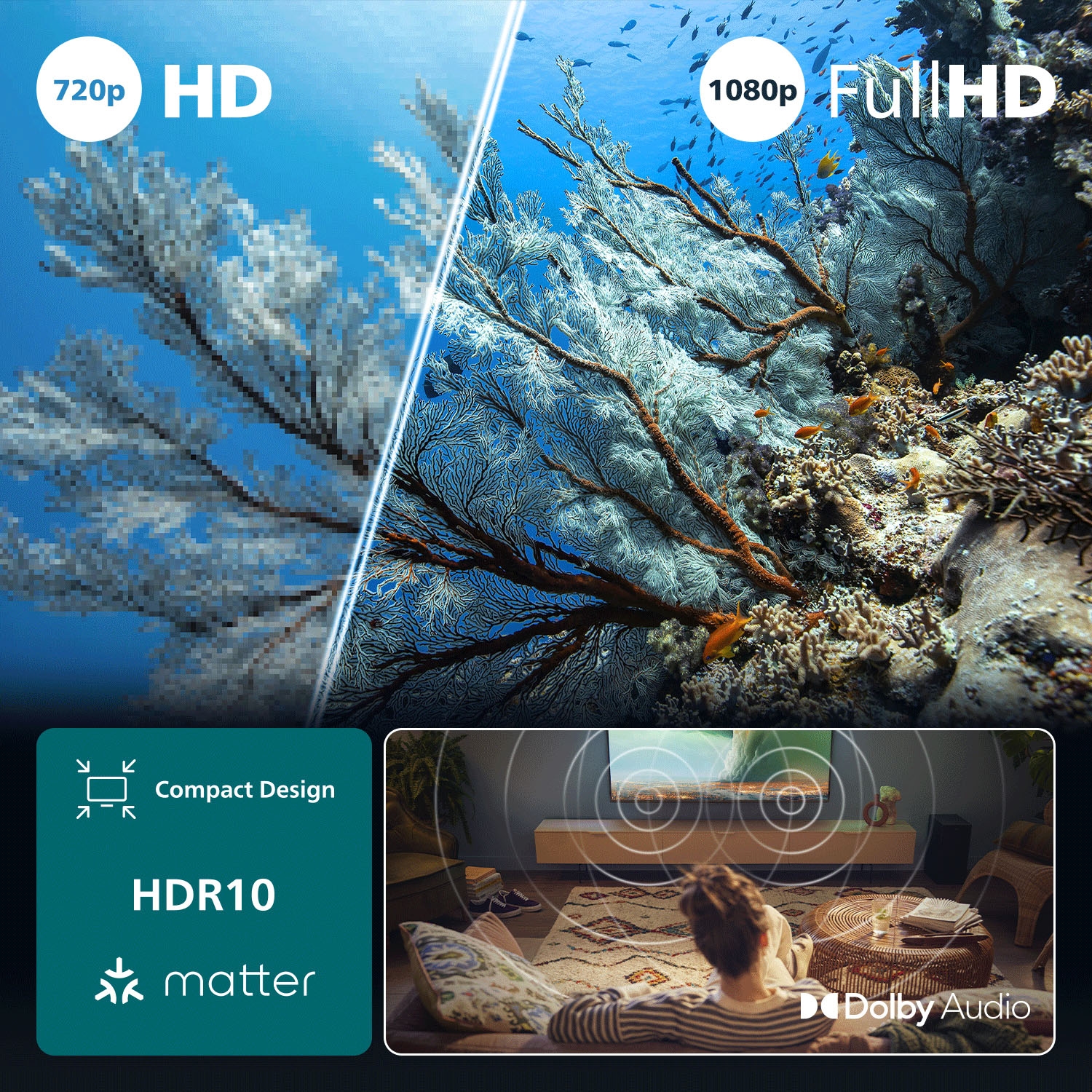 Philips LED-Fernseher »40PFS6050/12« 101 cm/40 ″ Full HD Smart-TV