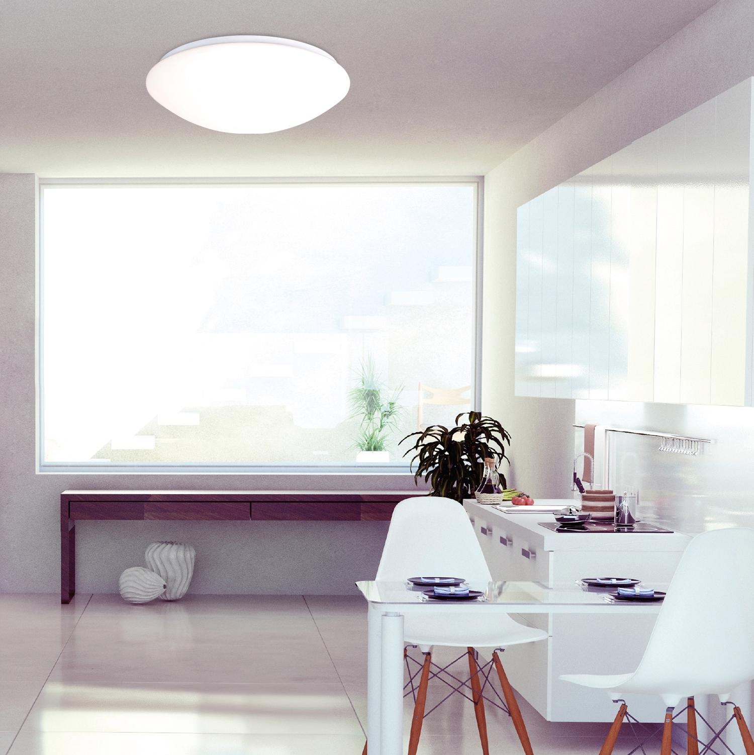 näve LED Deckenleuchte »Bern«, Leuchtmittel LED-Board | LED fest integriert, CCT,Nachlichtfunktion,dimmbar, Fernbedienung