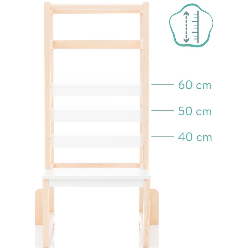 Fillikid Stehhilfe »Lernturm, natur-weiß«