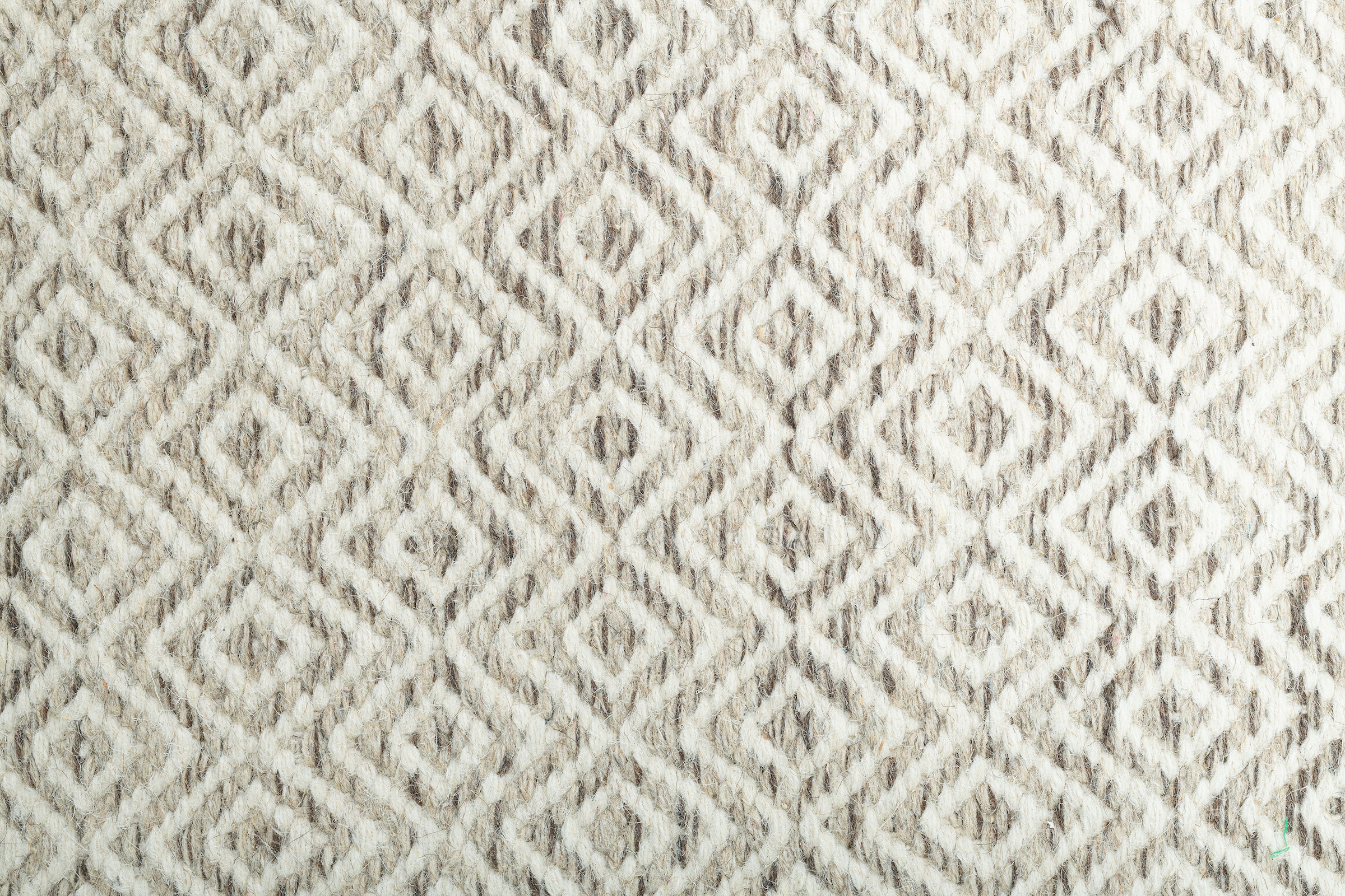 THEKO Wollteppich »Trondheim PO-502«, rechteckig, 10 mm Höhe, Handweb Teppich, Flachgewebe, reine Wolle, handgewebt, Rauten Muster