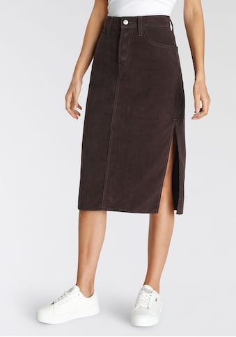 Cordrock »Side Slit Skirt«