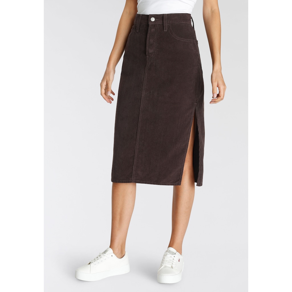 Levi's® Cordrock »Side Slit Skirt«