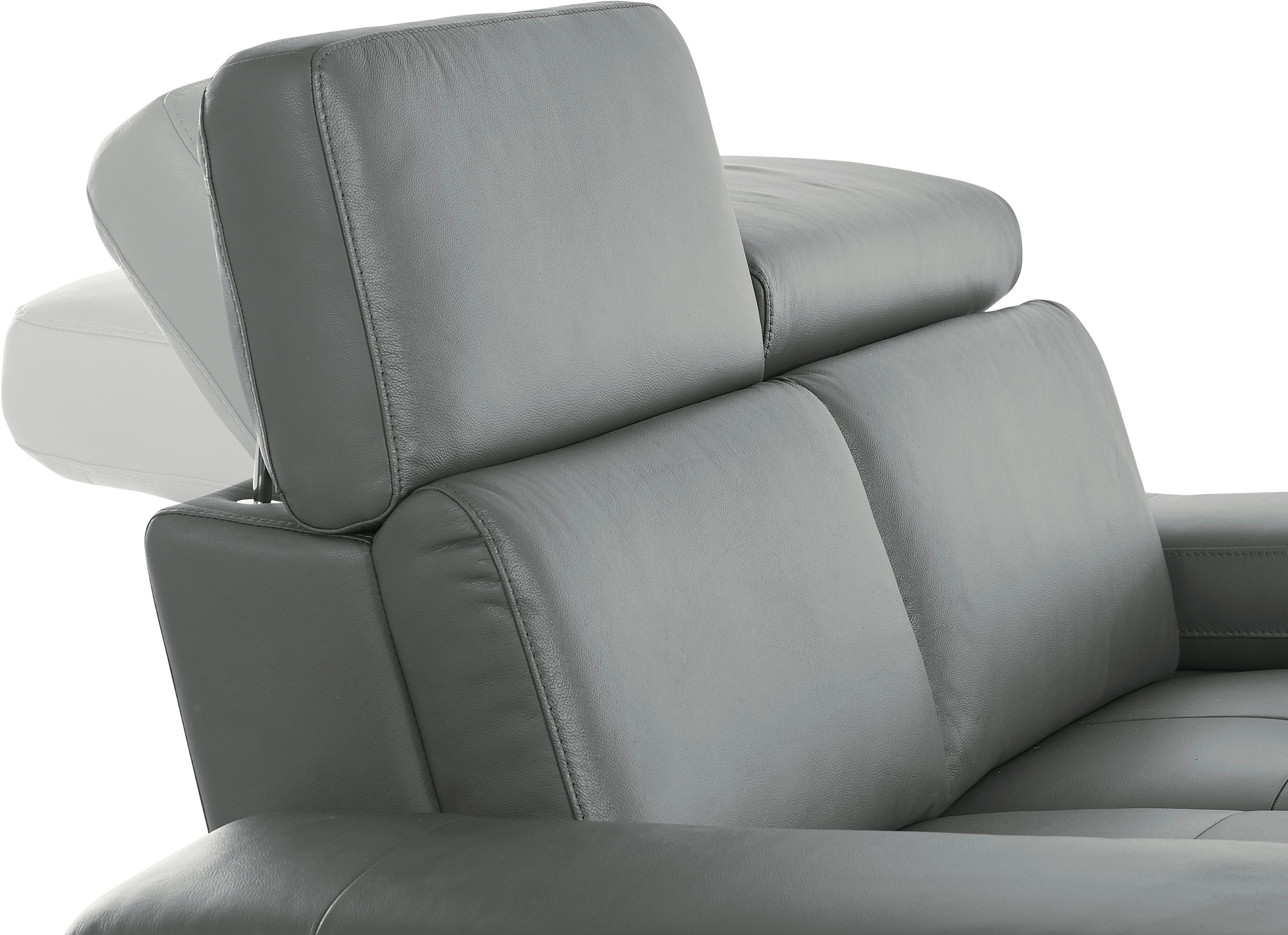 Places of Style Ecksofa »Kilado, L-Form,«, mit Relaxfunktion, verstellbarer Armlehne, Kopfteilverstellung
