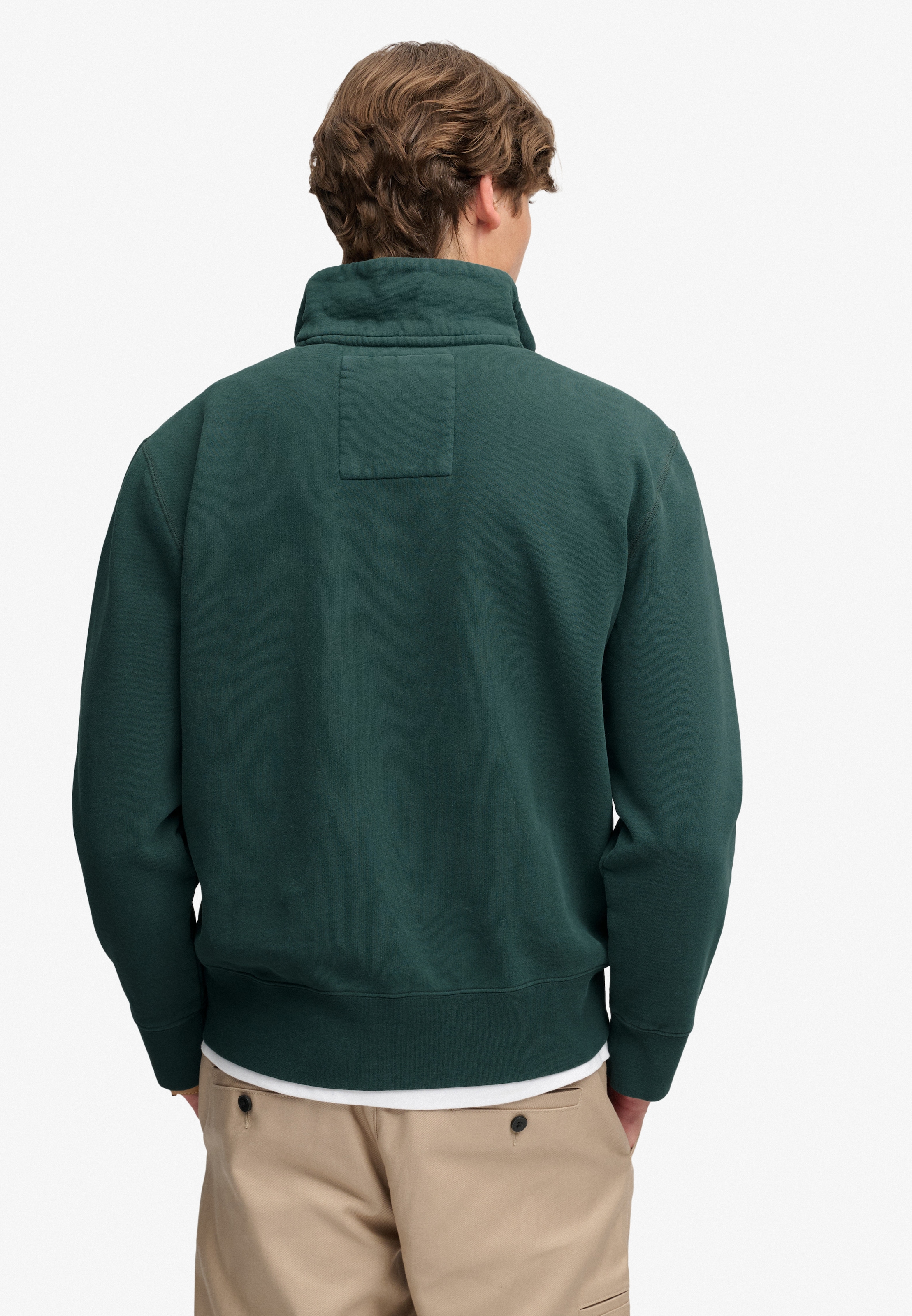 Superdry Sweatshirt »GOTHIC VARSITY HALF ZIP«, Baumwollmischung, relaxed fit
