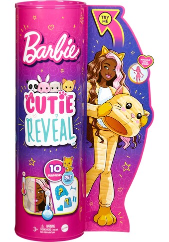 Barbie Anziehpuppe »Cutie Reveal«, mit Kätzchen-Plüschkostüm und 10 Überraschungen kaufen