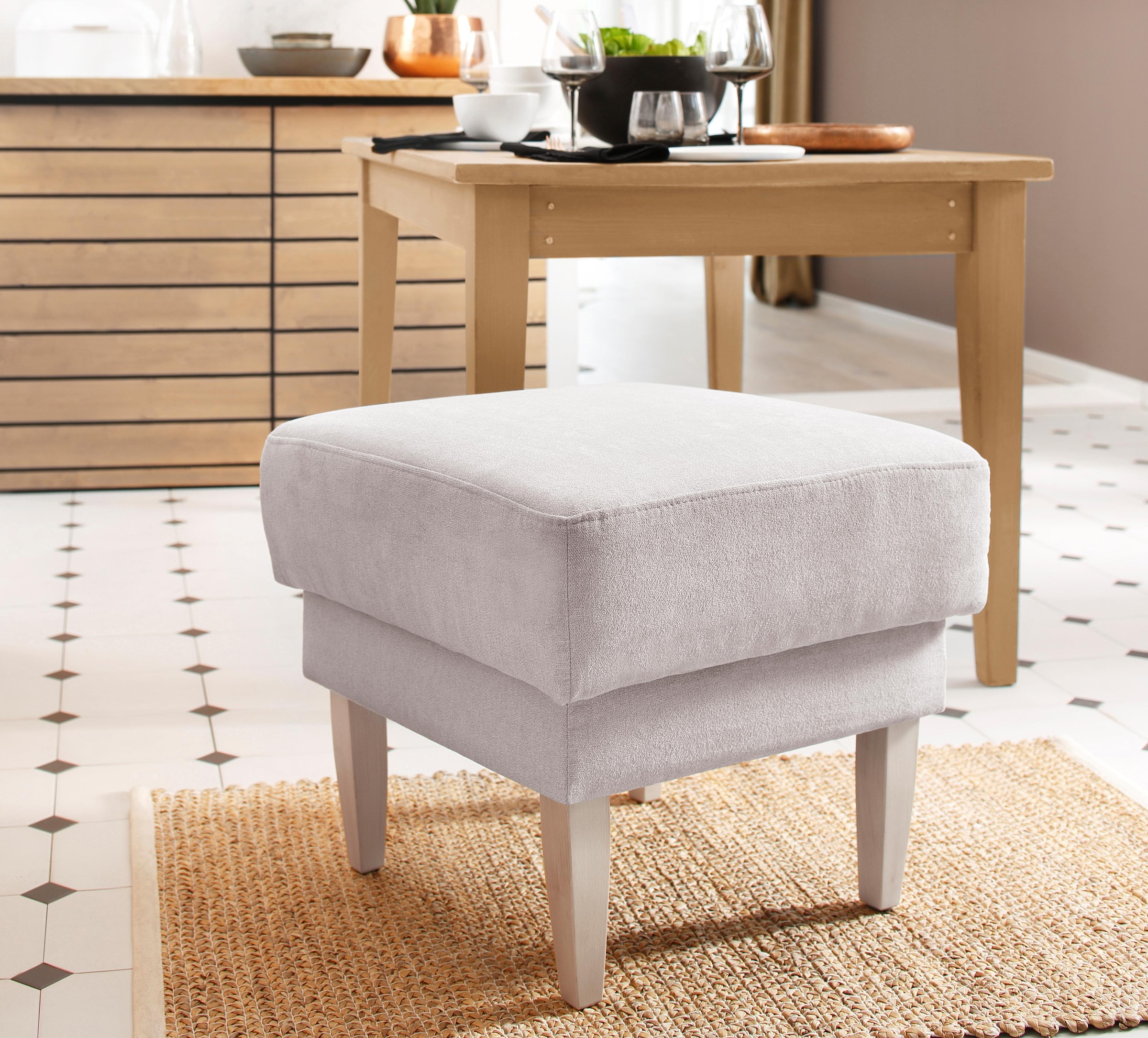 Home affaire Hocker »Scalea«, mit Federkern-Polsterung