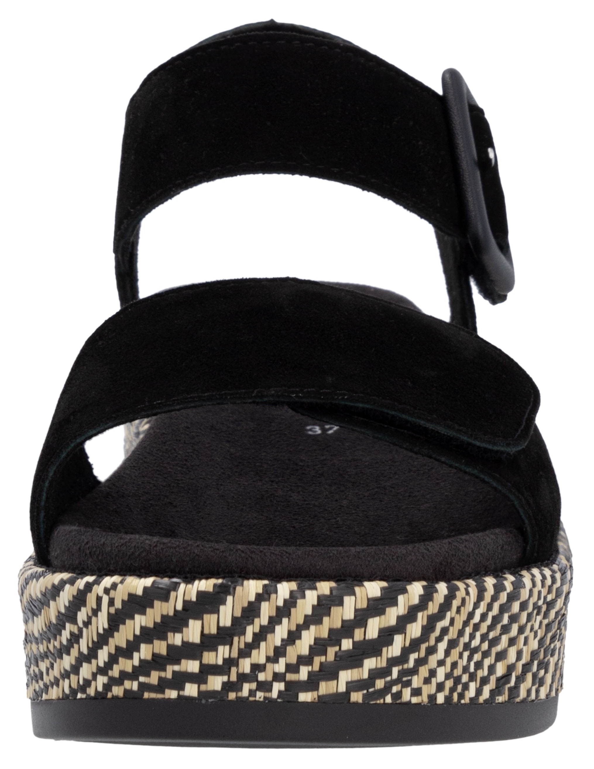 Remonte Sandalette »Elisabeth Hurley-Collection«, Keilabsatz, Sommerschuh, Riemchensandale mit bezogenem Plateau