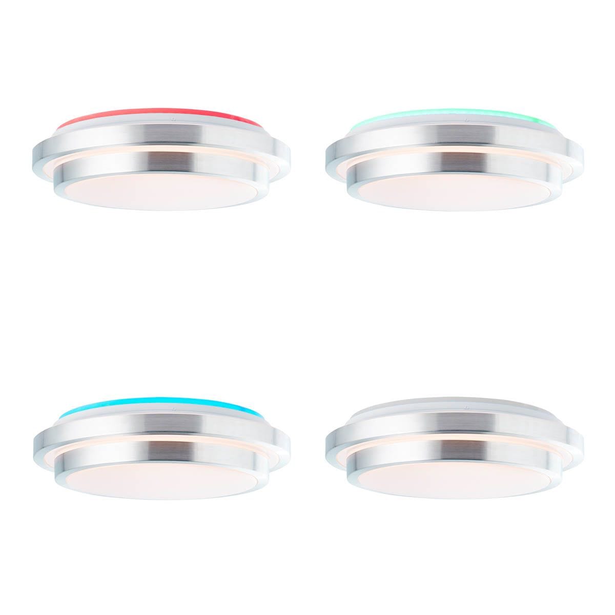 online Garantie 2500 XXL dimmbar, mit kaufen Deckenleuchte cm, weiß/silber 41 »Vilma«, RGB-Backlight, flammig-flammig, Ø Jahren 3 CCT, Brilliant | 1 Fernbed., LED lm,