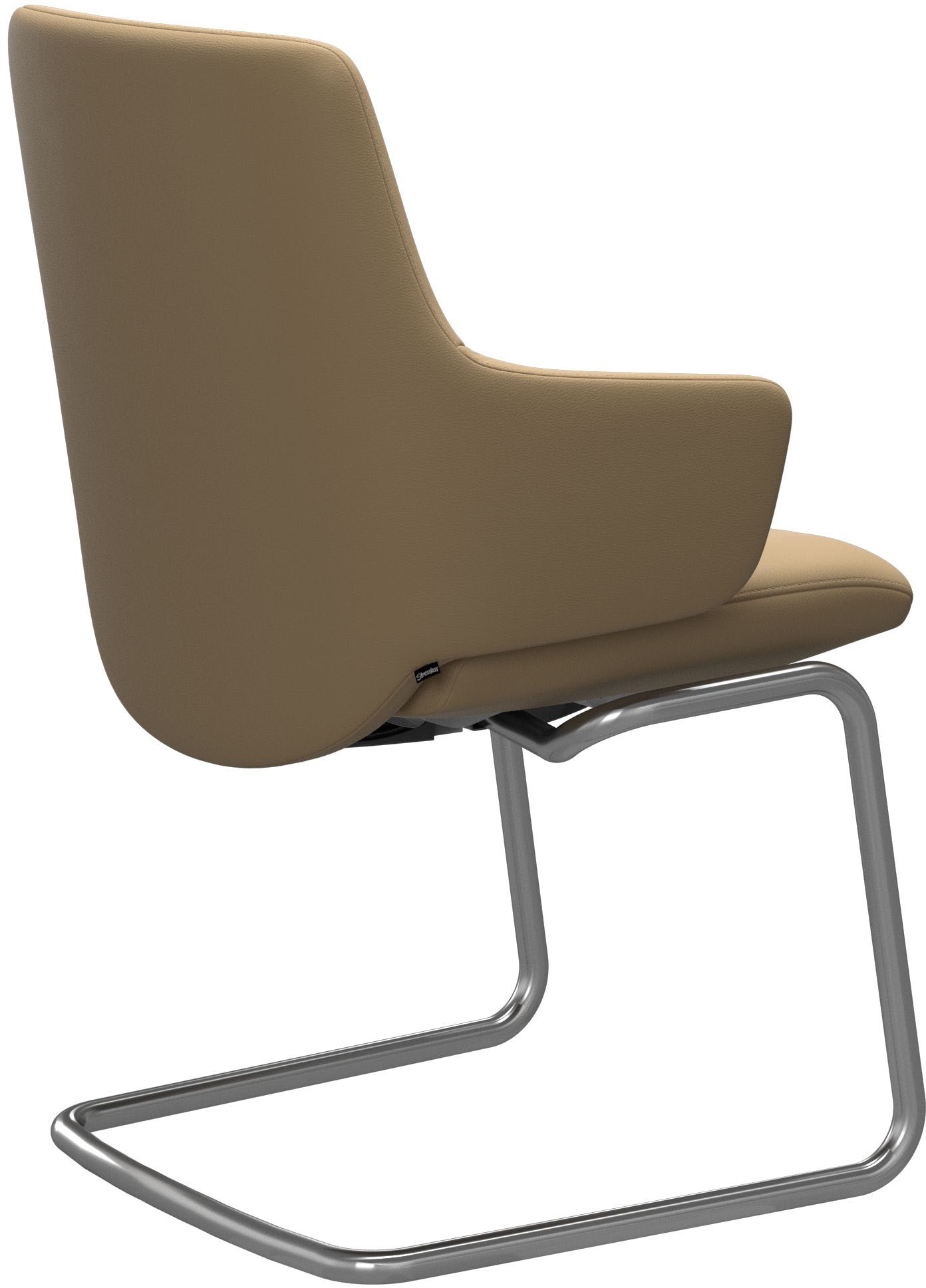 Stressless® Polsterstuhl »Laurel«, Leder PALOMA, Low Back mit Armlehne, Größe L, mit Beinen aus Stahl in Chrom glänzend