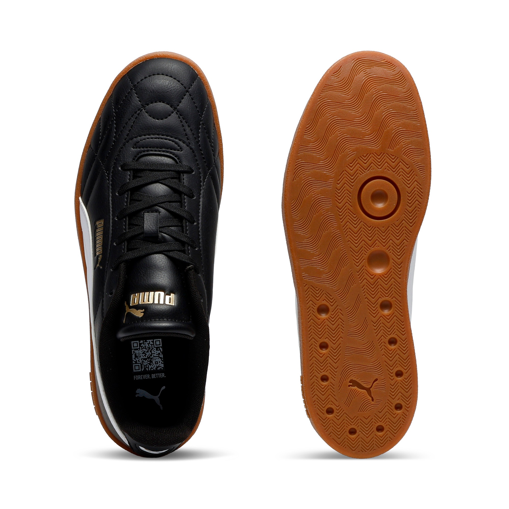 PUMA Sneaker »CLUB II INDOOR«  mit Schnürung, niedrige Schuhhöhe, nicht herausnehmbare Innensohle