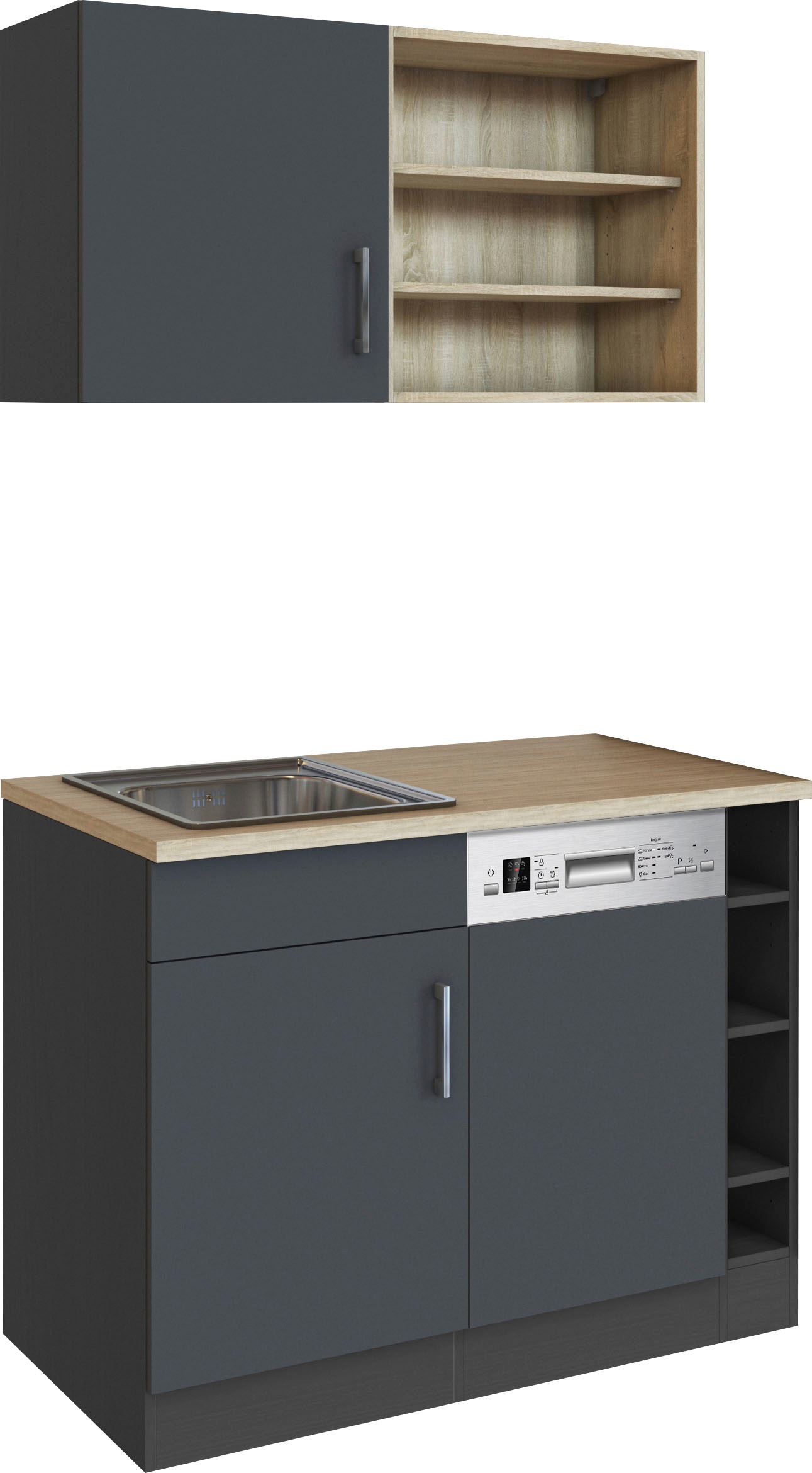KOCHSTATION Pantryküche »KS-Mali«, Breite 110 cm, mit E-Geräten
