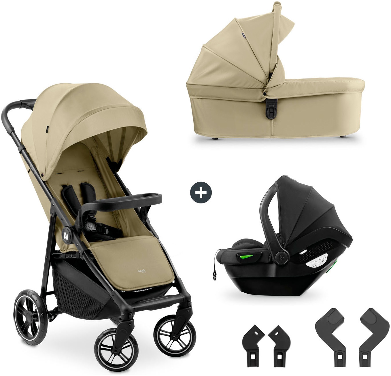 Hauck Kinder-Buggy »Shop N Care Trio Set«, inkl. Babyschale, Babywanne und Adapter