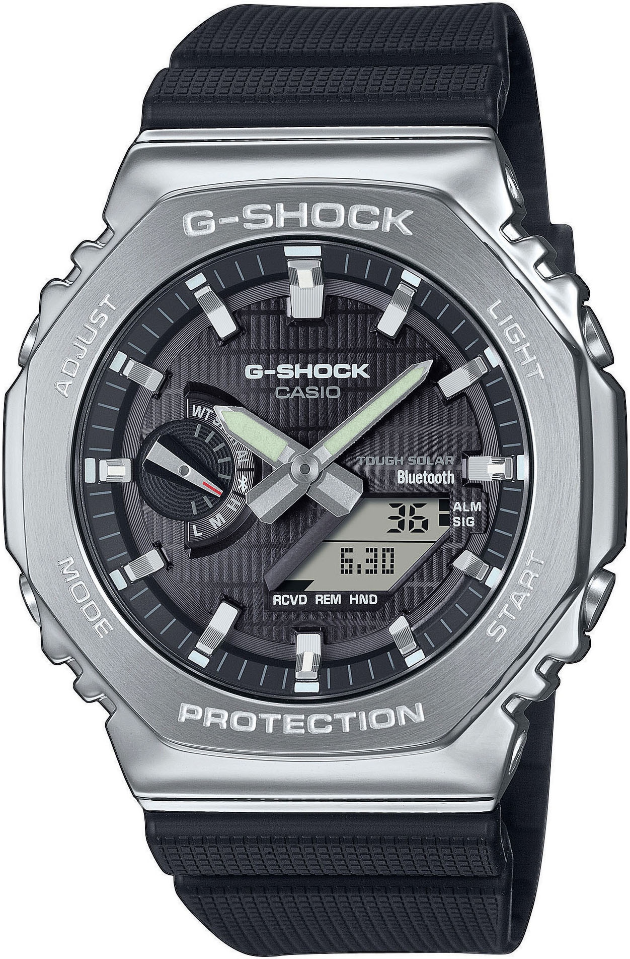 CASIO G-SHOCK Smartwatch, Armbanduhr, Herrenuhr, Bluetooth, Super Illuminator, Flight Log Memory)