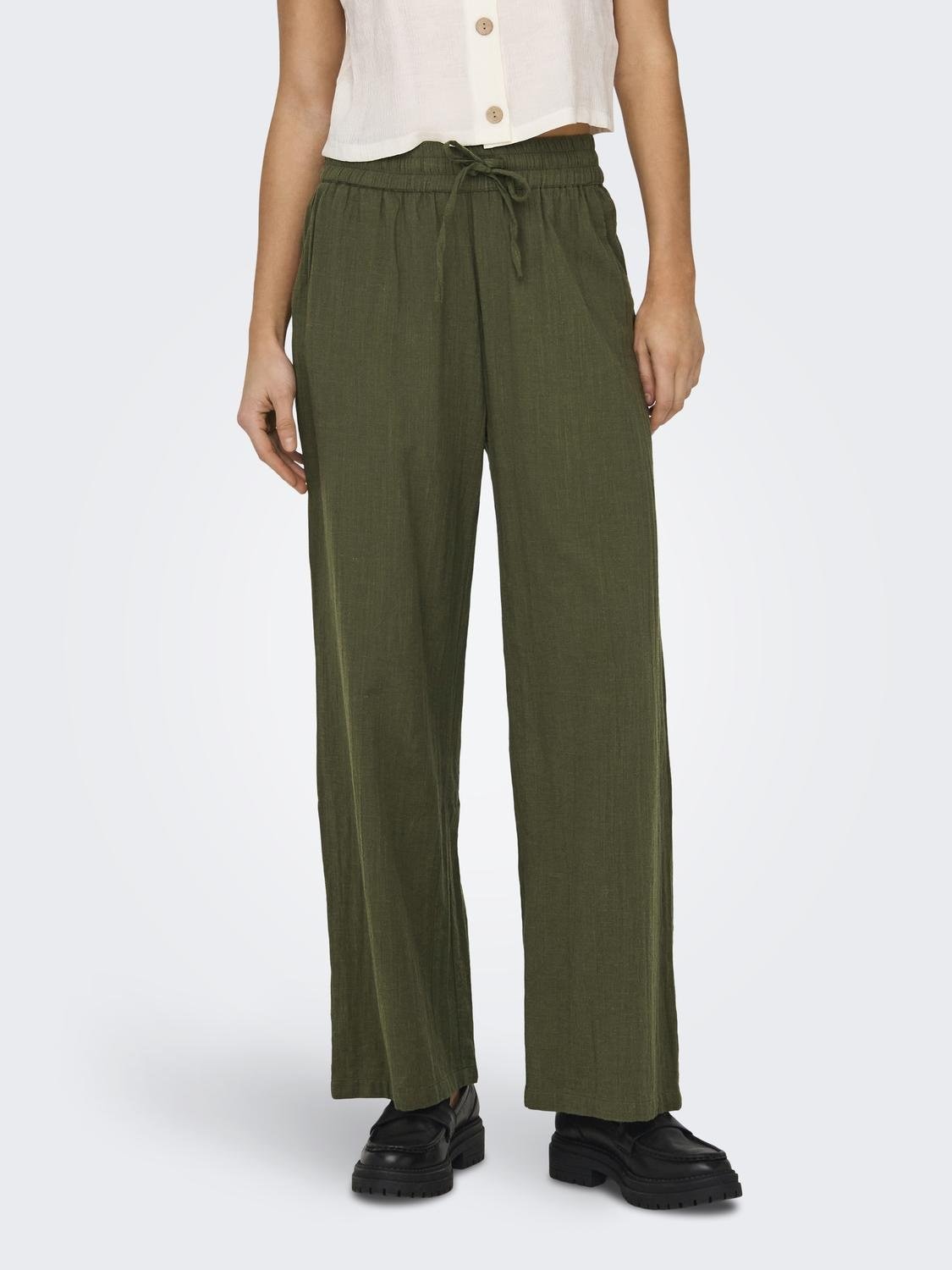 ONLY Schlupfhose »ONLTIZANA COTTON LOOSE PANTS WVN NOOS«
