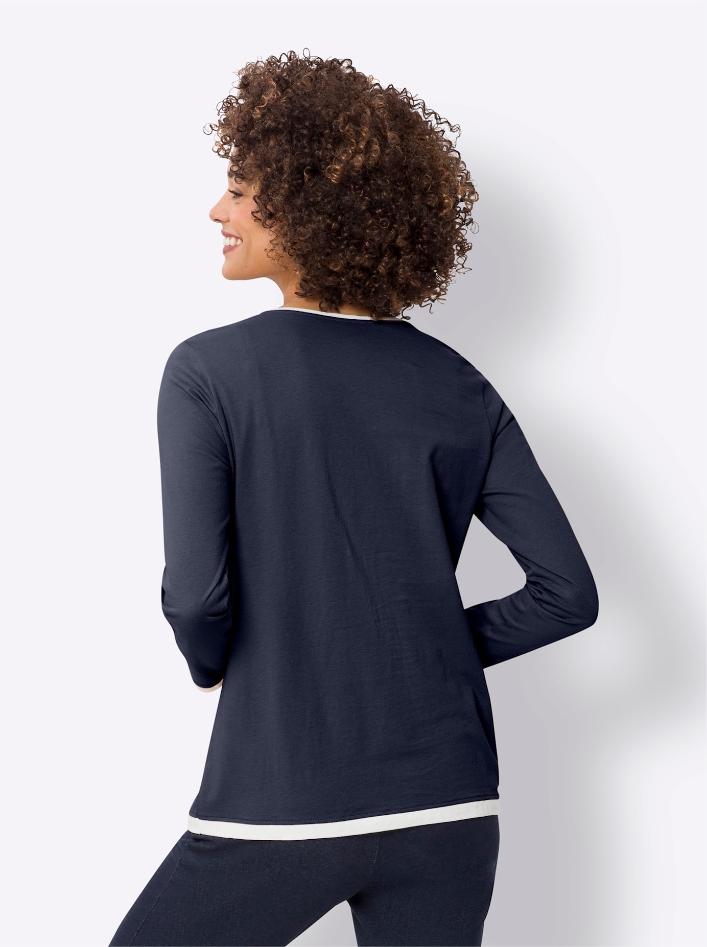Classic Basics Langarmshirt »V-Shirt«, (1 tlg.)