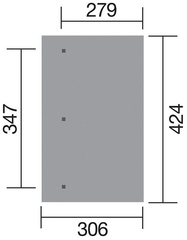 weka Terrassendach »671 Gr.3«, Pfostenstärke 90 mm