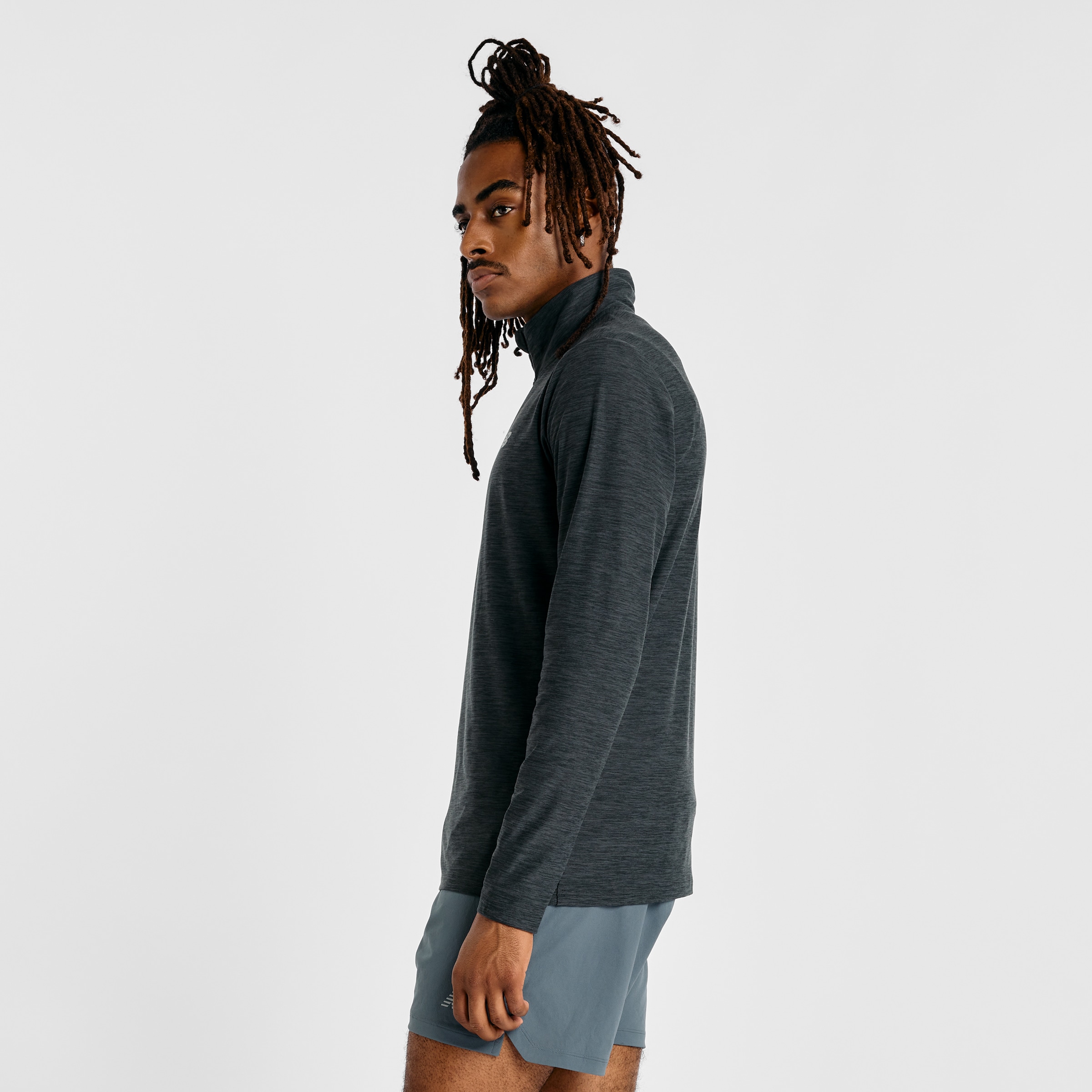 New Balance Laufshirt »Space Dye 1/4 Zip«, mit Label