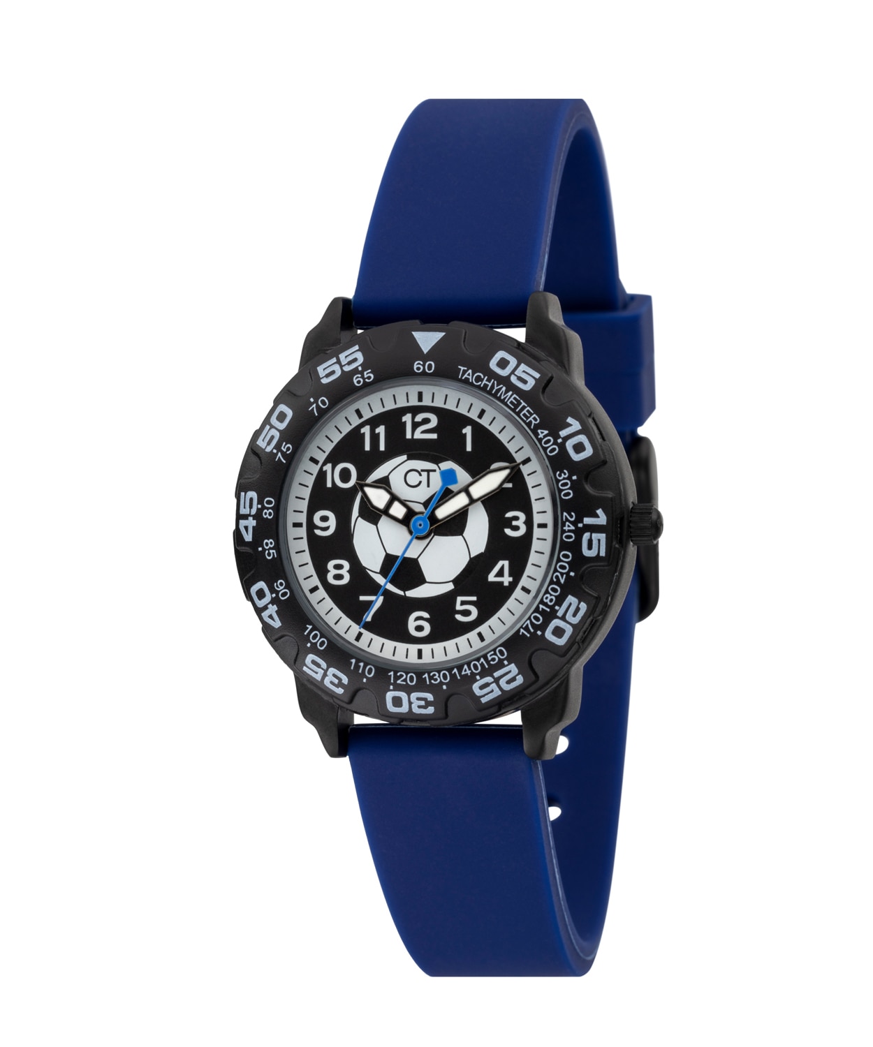 COOL TIME Quarzuhr »The Cool Blue Soccer« Armbanduhr, Silikonarmband, Kinderuhr, Junge, analog