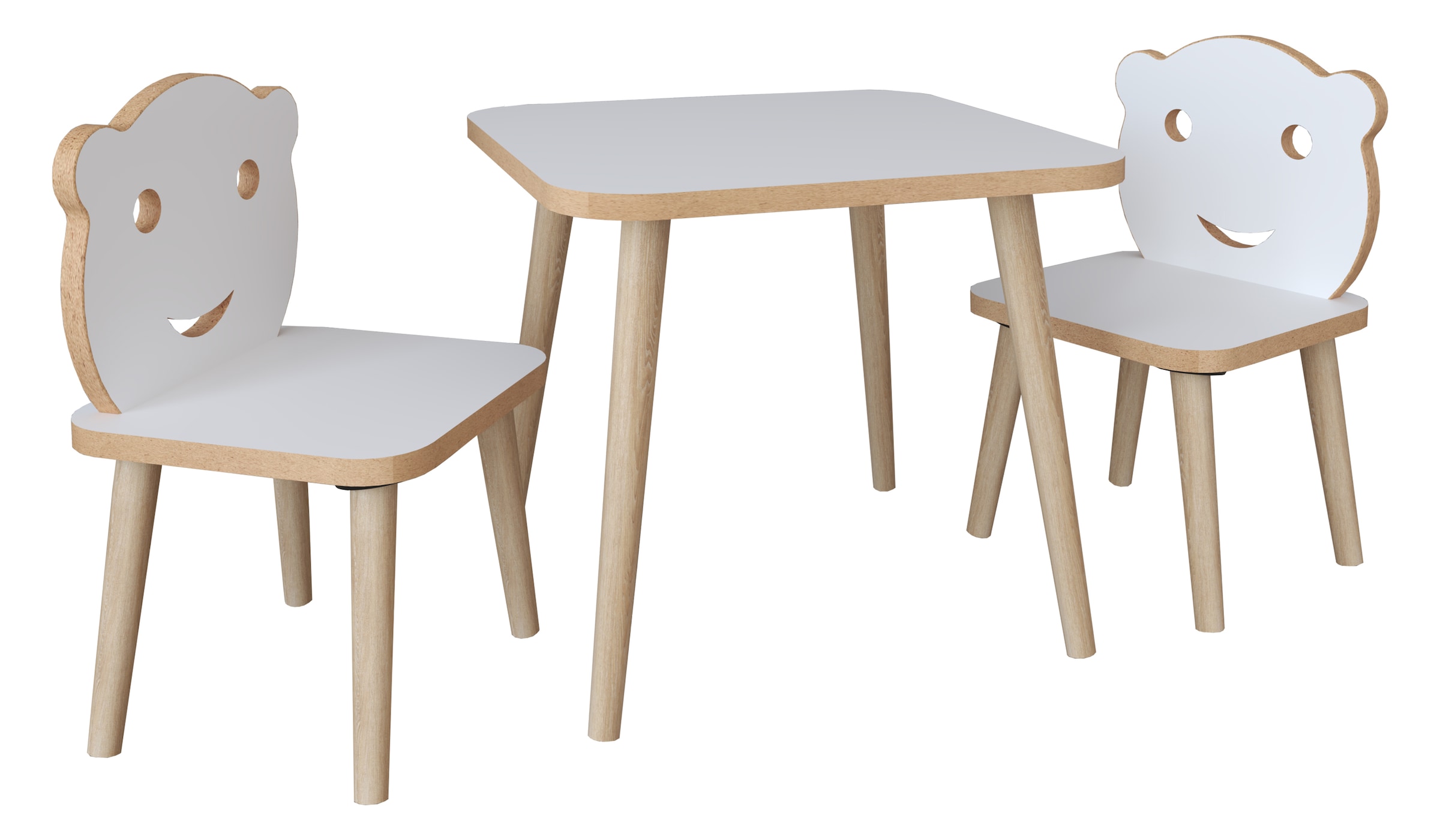 VCM Sitzgruppe »3tlg. Sitzgruppe Kinder Kindermöbel Tisch Stuhl«
